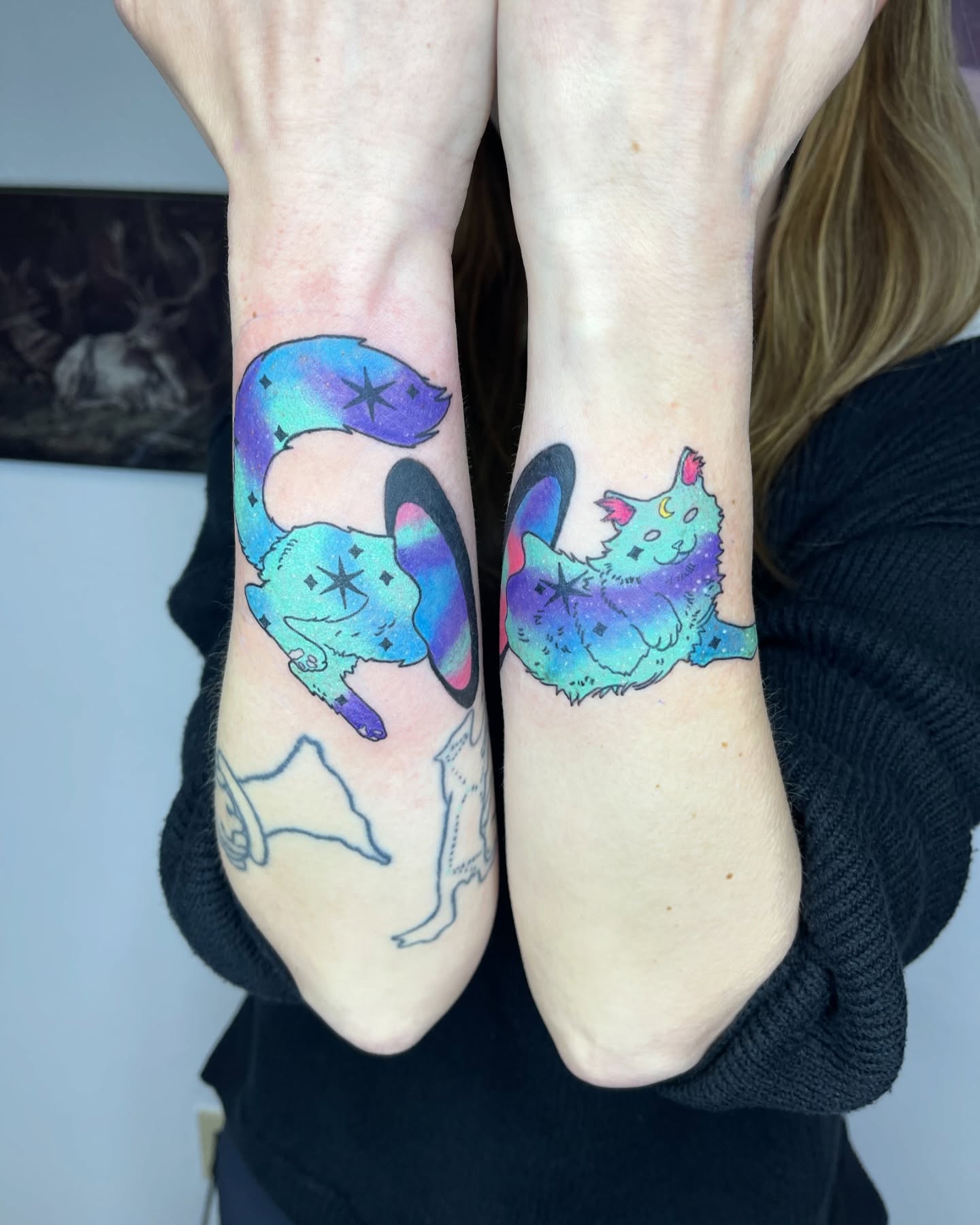 Tattoo by @milkas_tatt2 β dotwork, surrealism