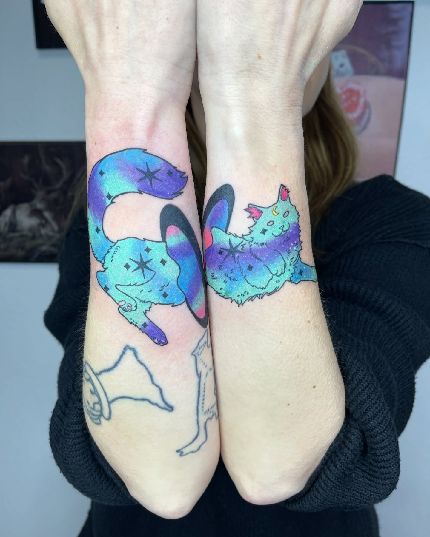 Tattoo by @milkas_tatt2 β dotwork, illustrative