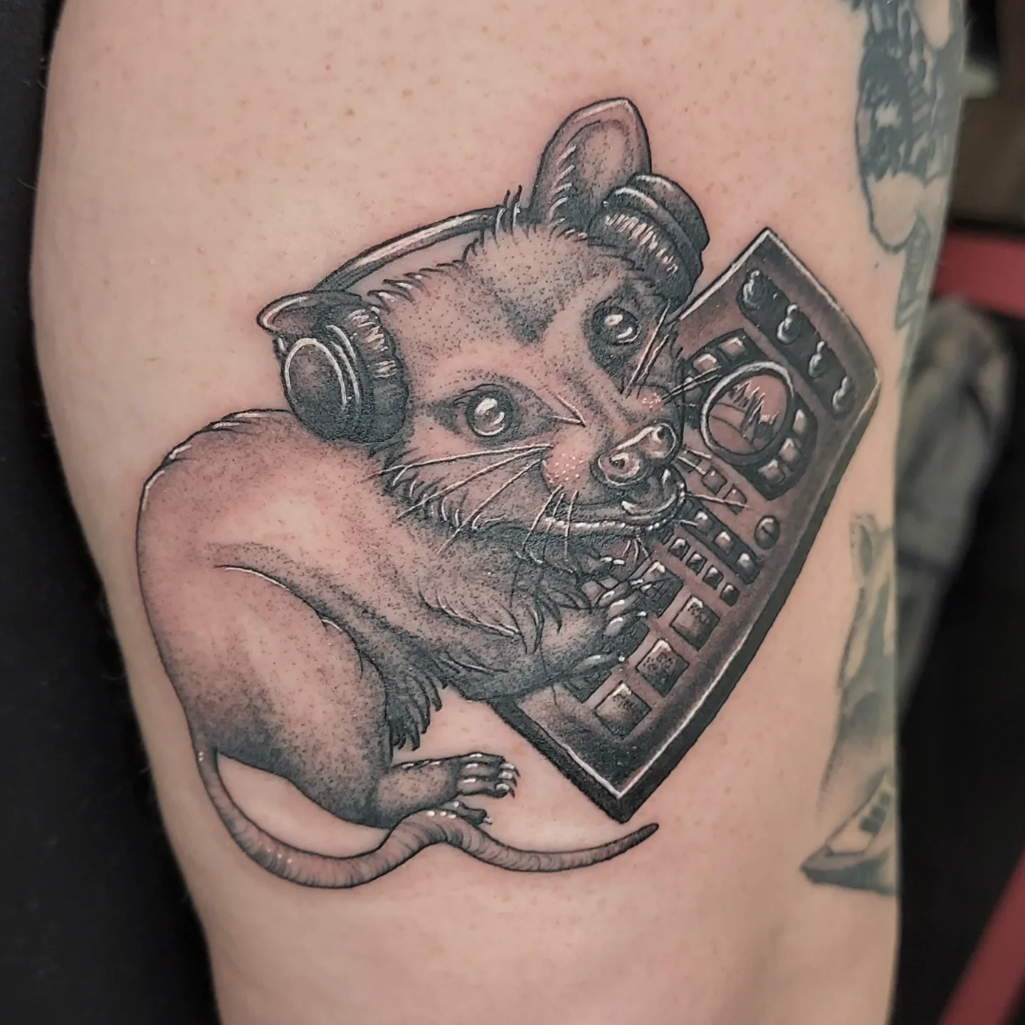 Tattoo by @you_aint_seen_muffins_yet — realism, black_and_grey