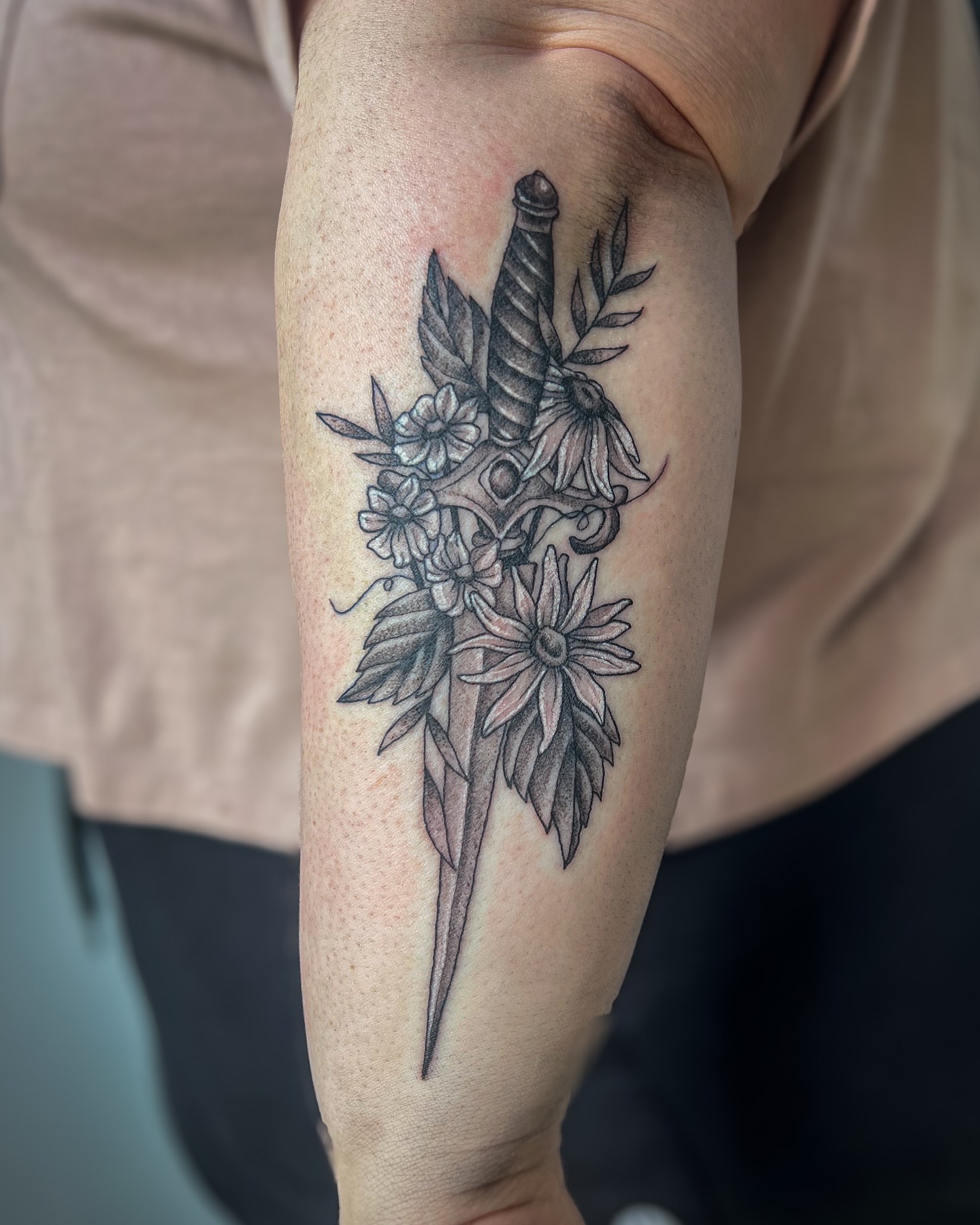 Tattoo by @reaganinks — black_and_grey, realism