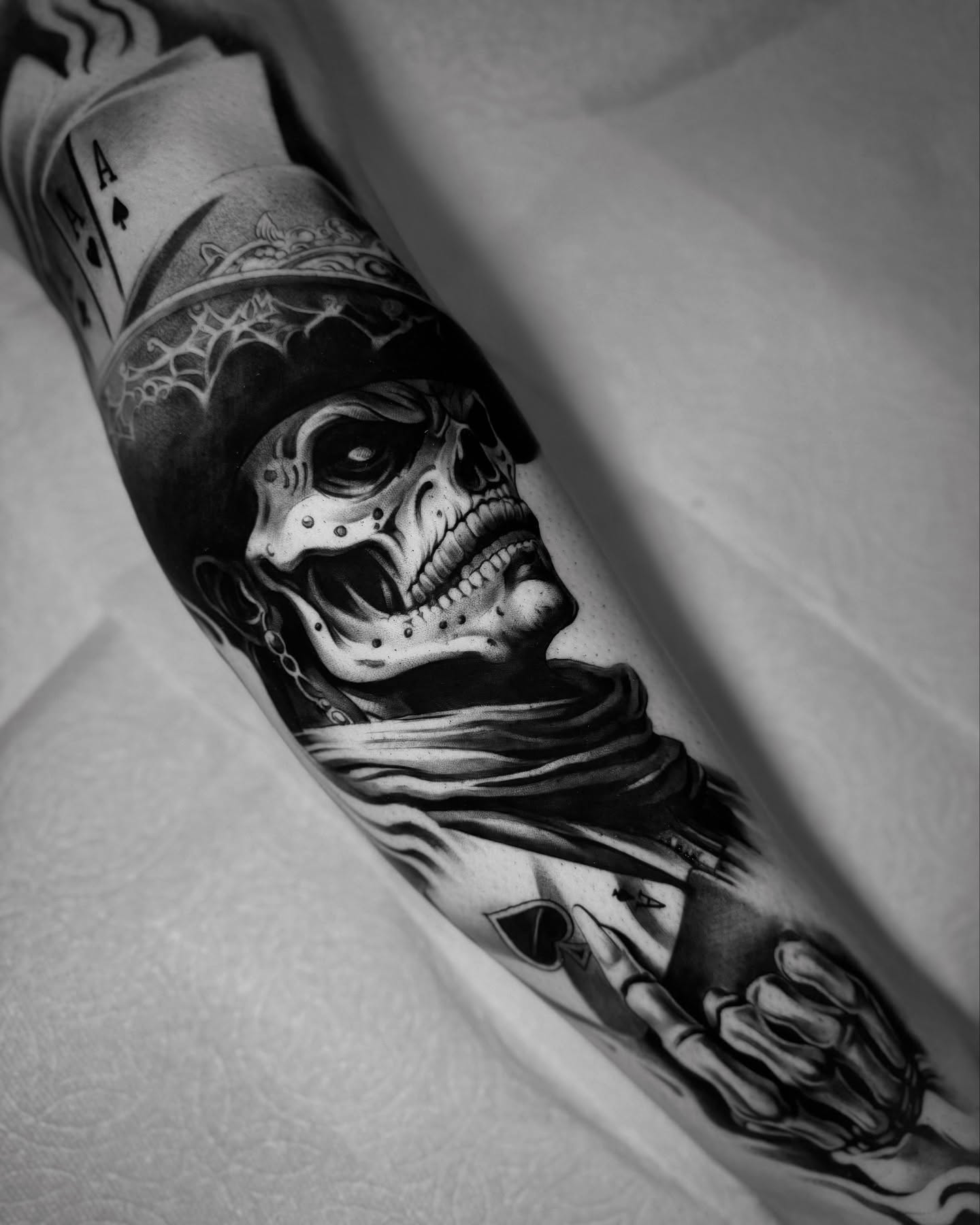 Skull realism tattoo on the forearm by 🇵🇭Joseph Passion
