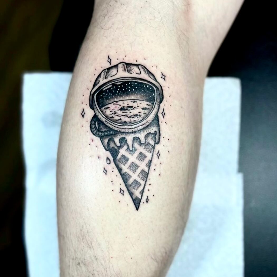 Tattoo by @brenna.urso β dotwork, geometric