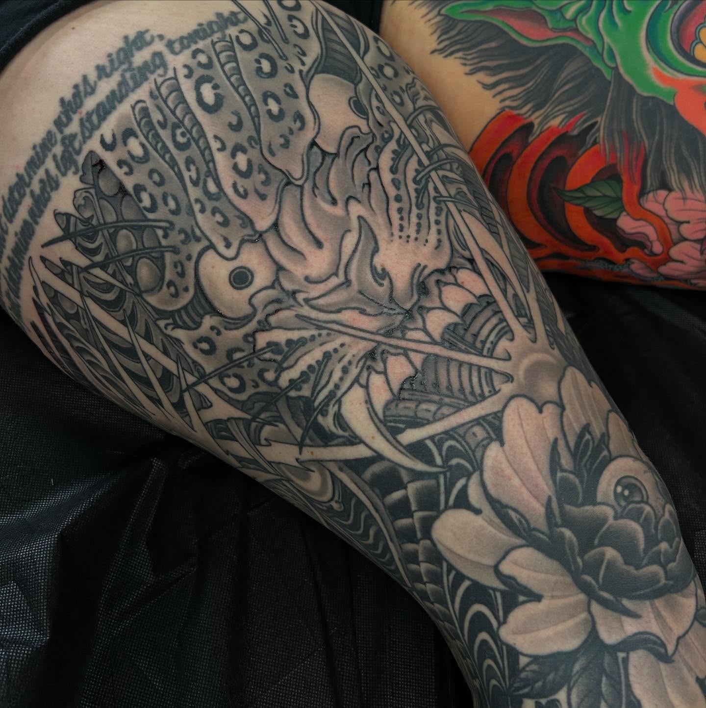Tattoo by @craiggardyan — black_and_grey, geometric