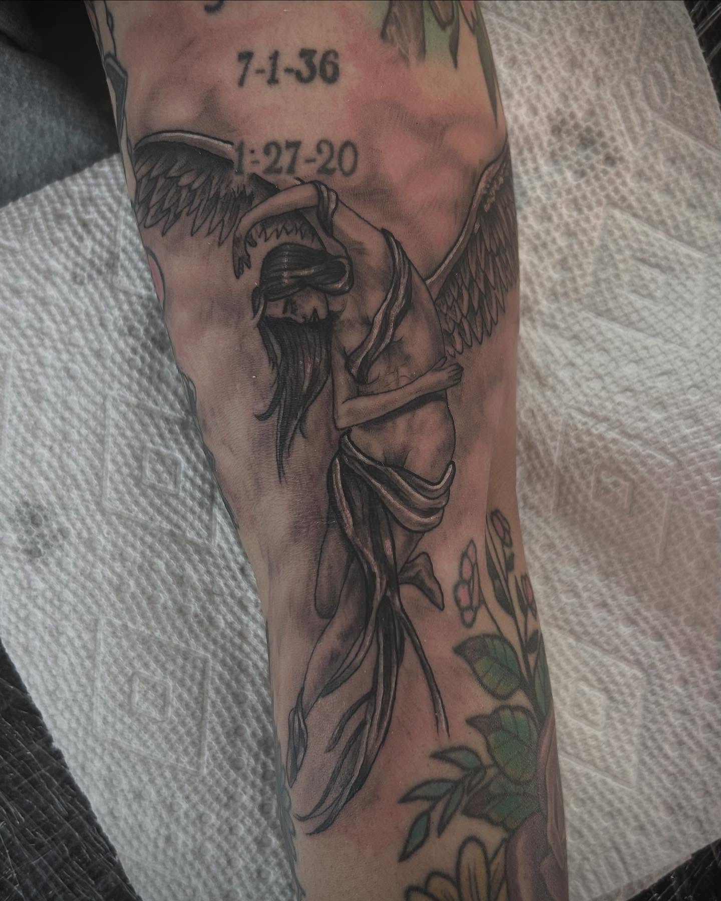 Tattoo by @joshshawtattoos — black_and_grey, realism