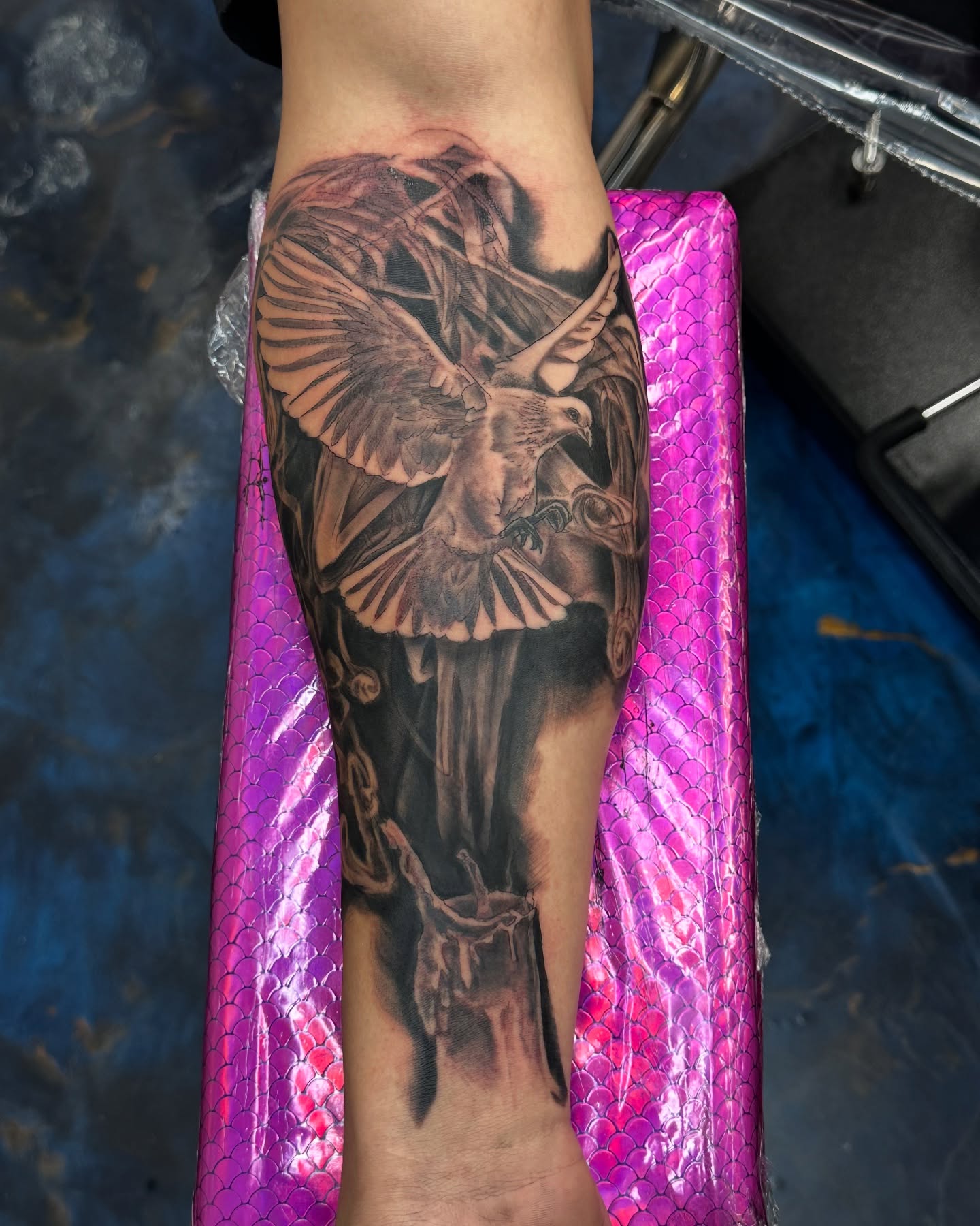 Tattoo by @jbeantat2 — realism, black_and_grey