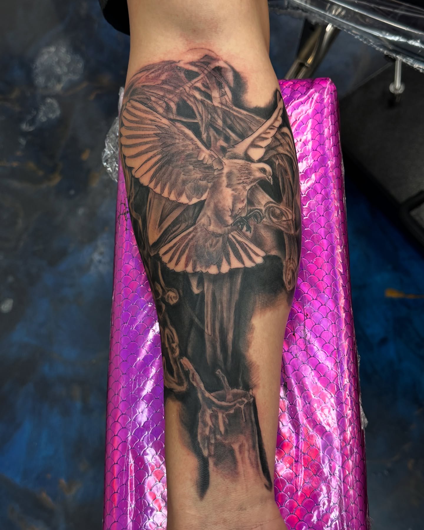 Tattoo by @jbeantat2 — realism, black_and_grey