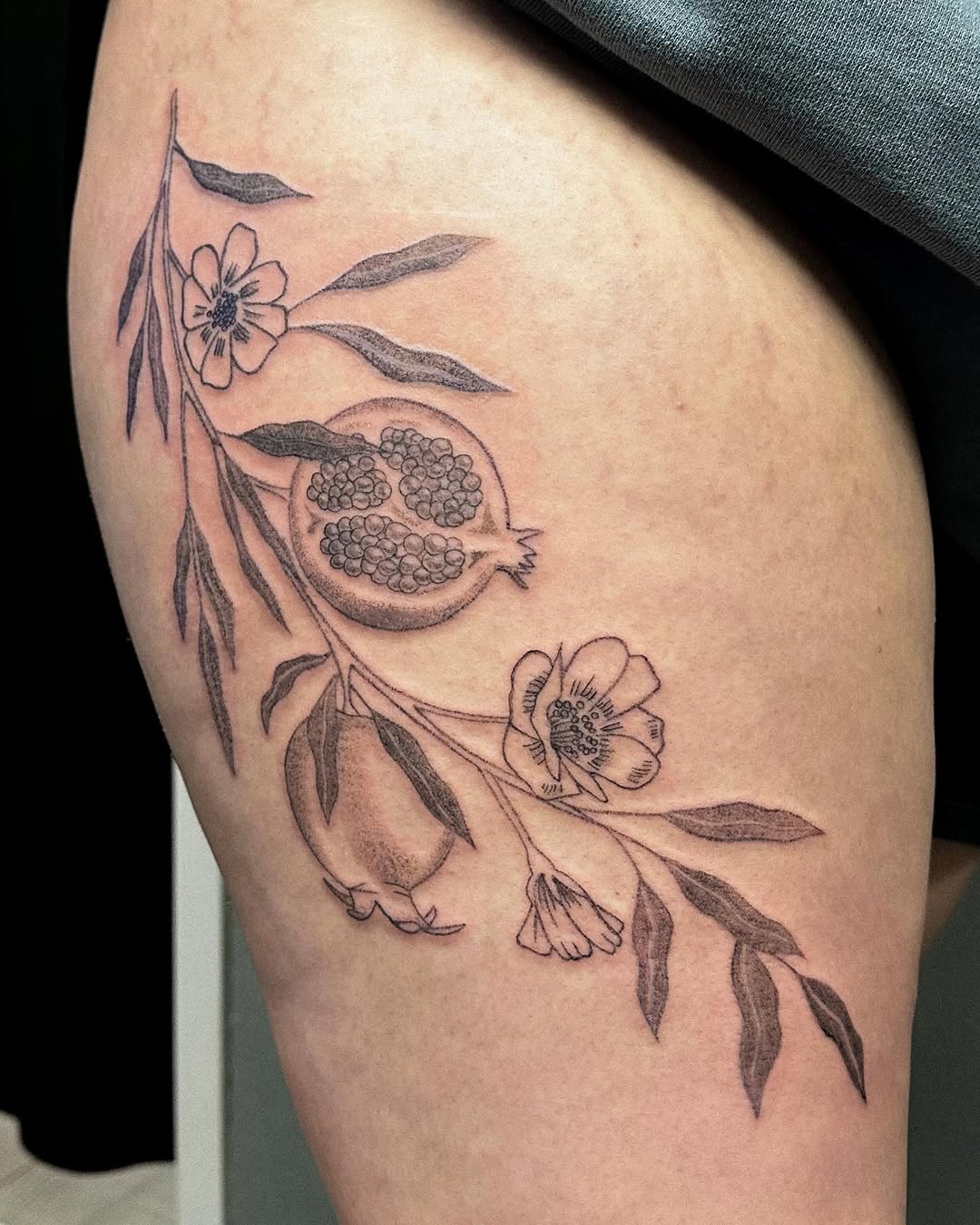 Tattoo by @tattoosbycassidy — fine_line, black_and_grey