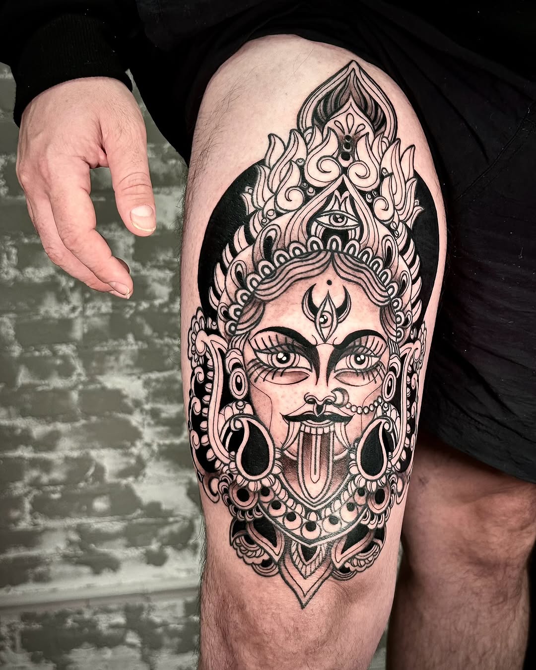 Tattoo by @dayana_tattooartist — black_and_grey, ornamental