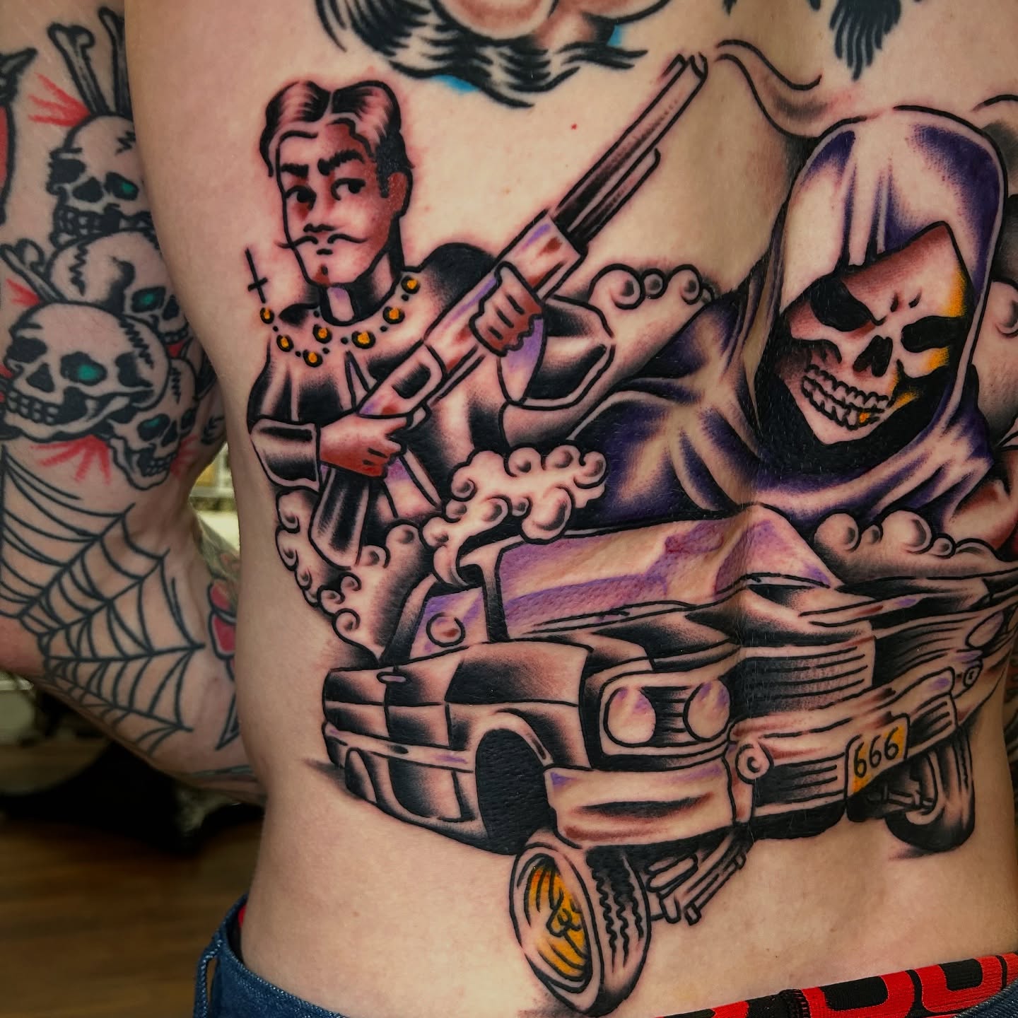 Tattoo by @latexpapi — american_traditional, black_and_grey