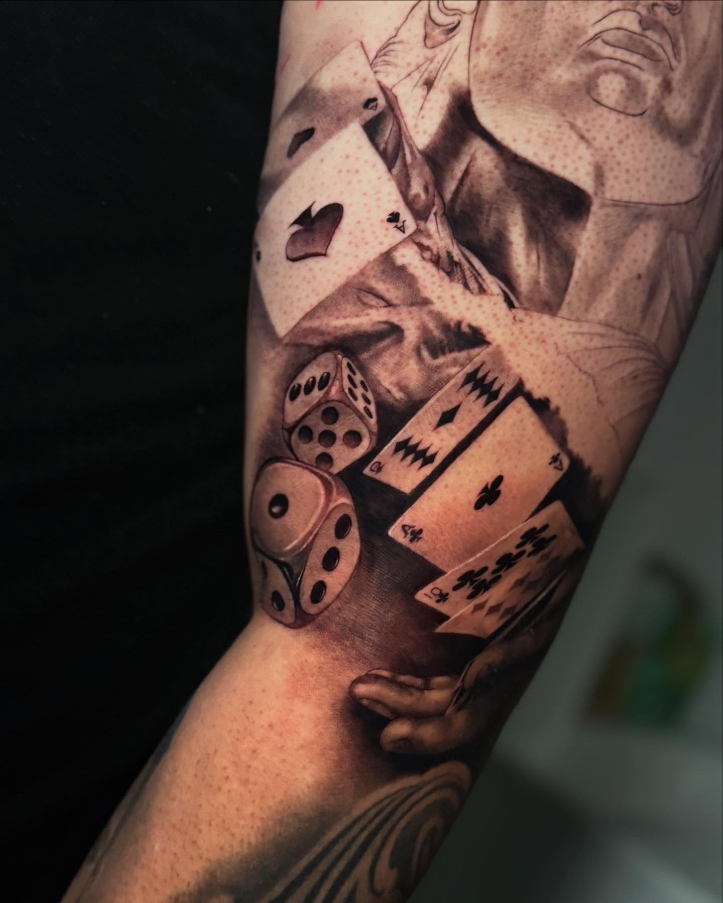 Tattoo by @senatattoos — realism, dotwork