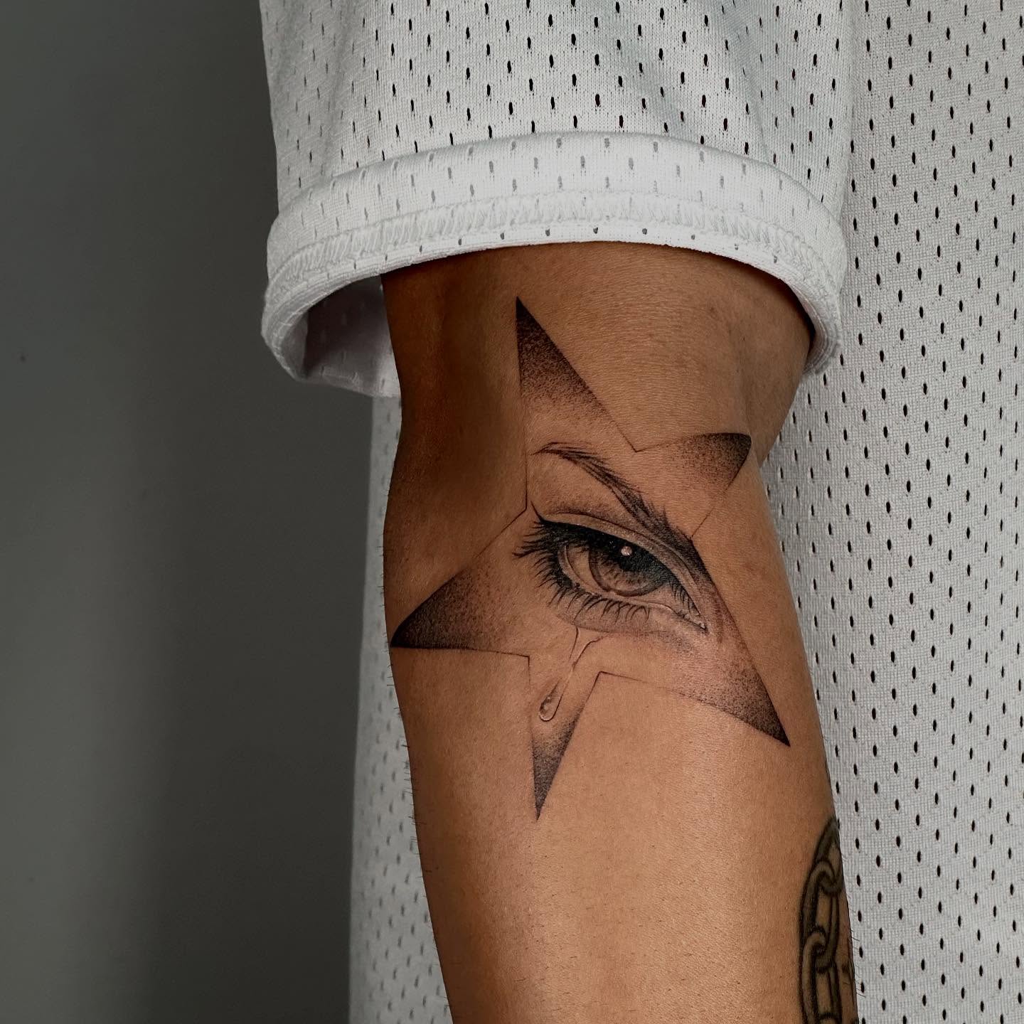 Eye realism tattoo on the forearm by ๐๐๐๐ ๐๐๐๐
