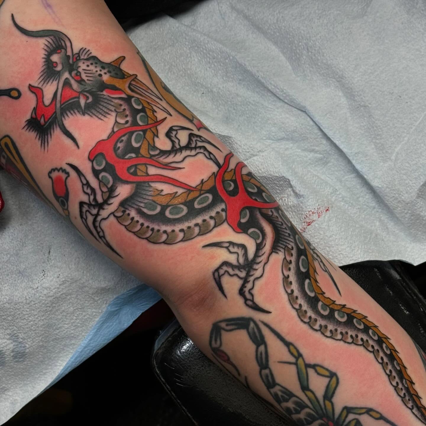 Tattoo by @seanmcmahon_tattoos โ american_traditional, dotwork