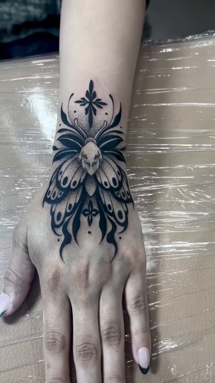 Tattoo by @zoedtattoos โ blackwork, ornamental
