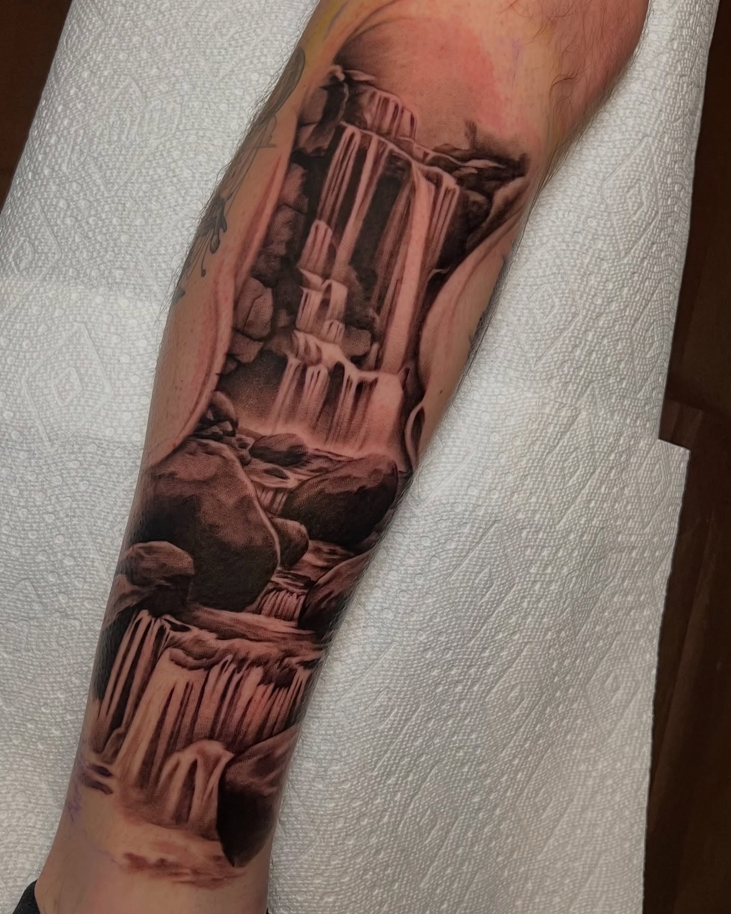Tattoo by @girlwiththefoxtattoo — realism, black_and_grey