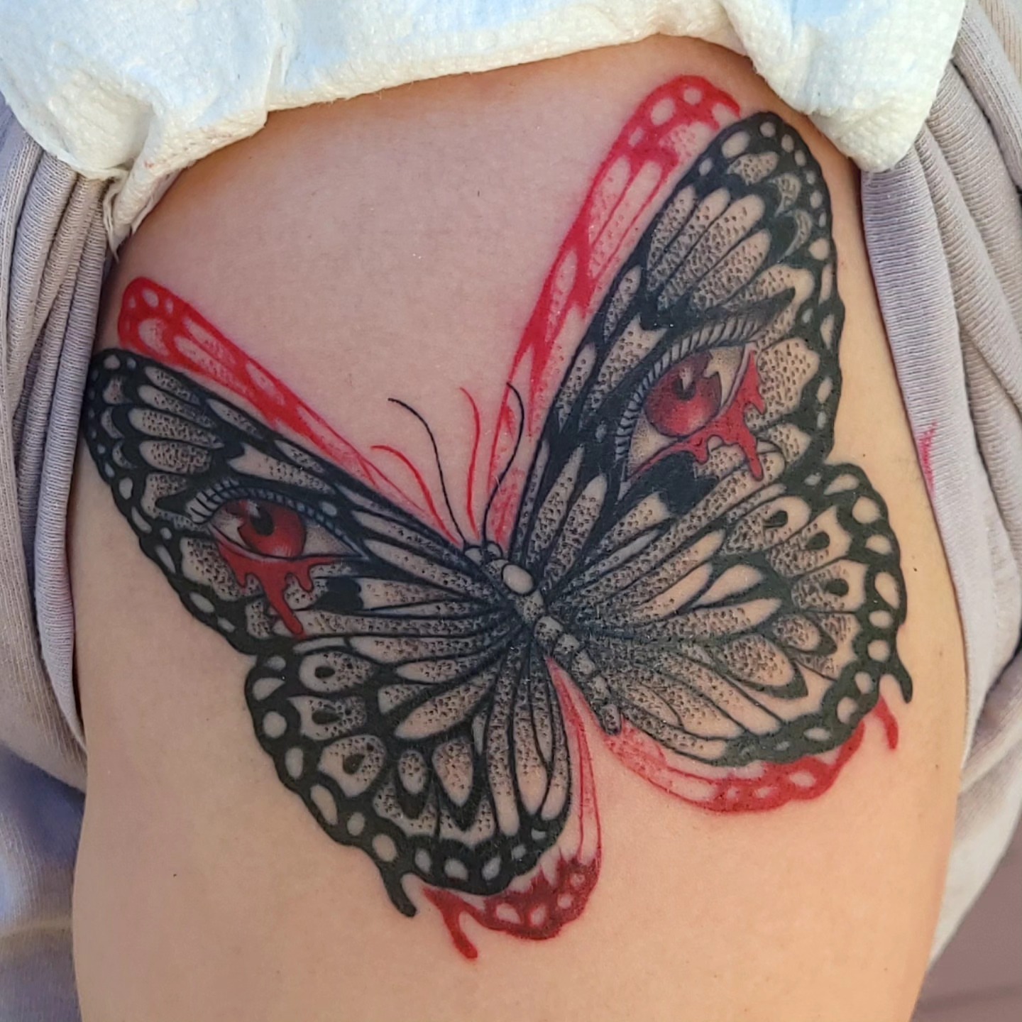 Tattoo by @austinberrytattoos — dotwork, realism