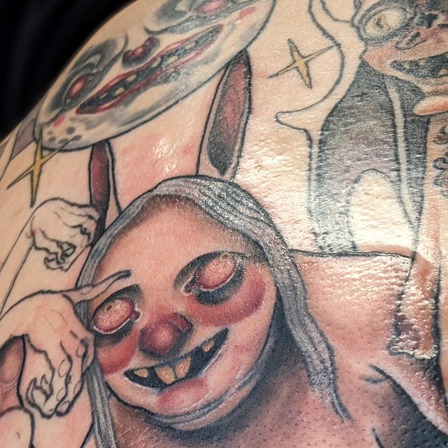 Tattoo by @kaylieseaver — american_traditional, dark_realism