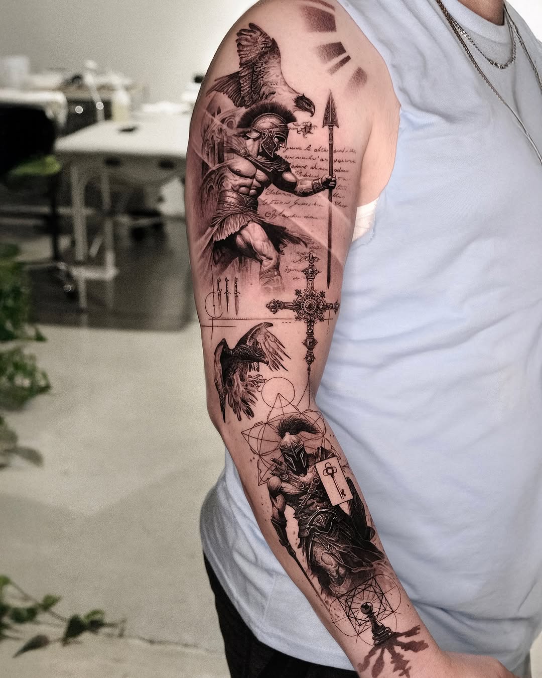 Tattoo by @dopamine_real โ black_and_grey, realism