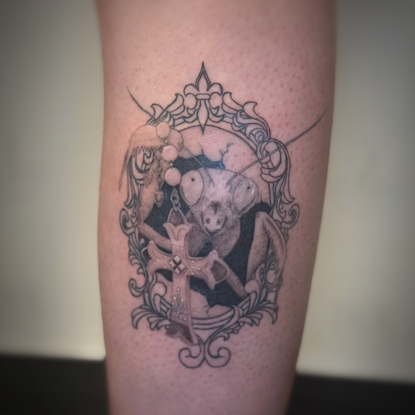 Tattoo by @gagemansfield.tattoos — black_and_grey, realism
