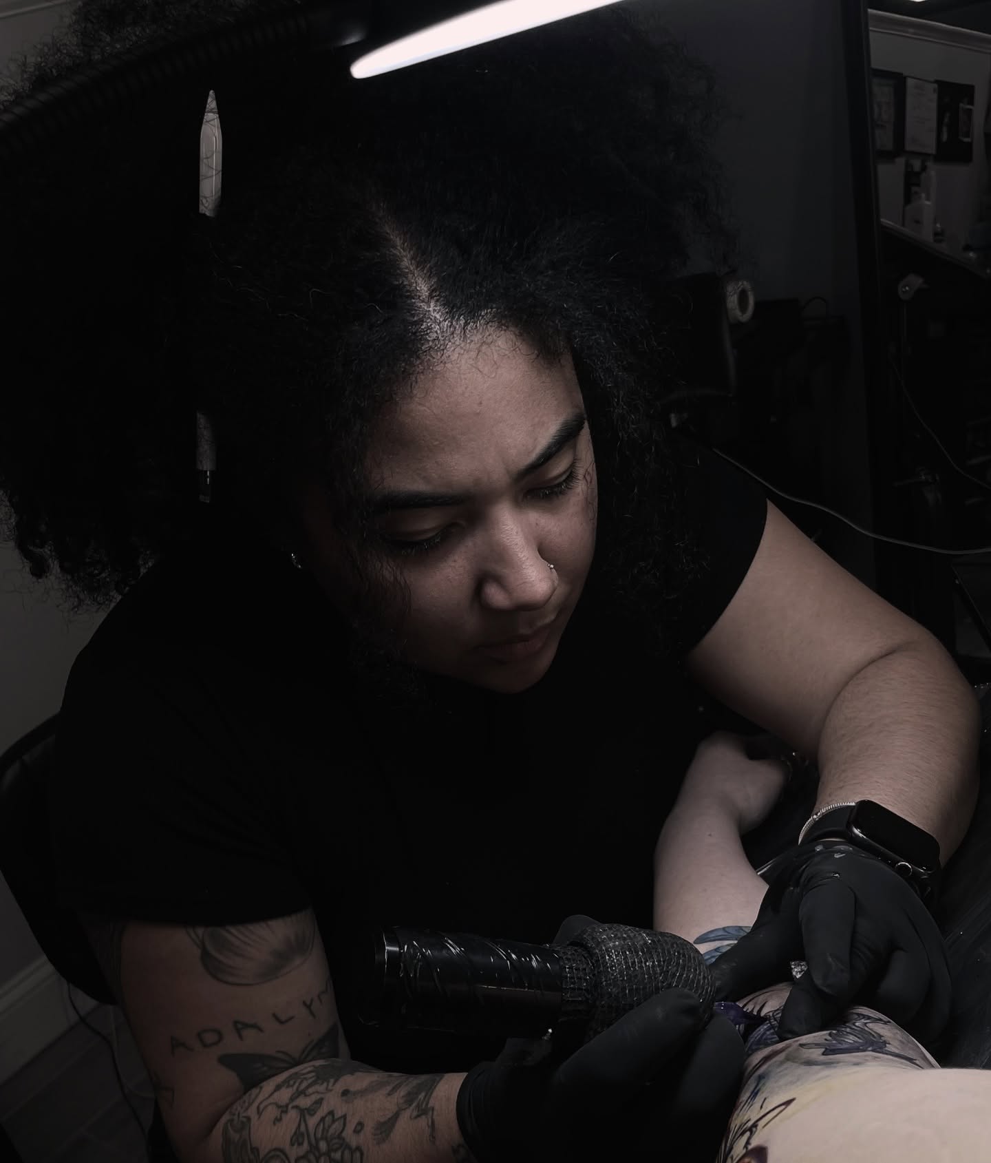 Tattoo by @ladonastinta — black_and_grey