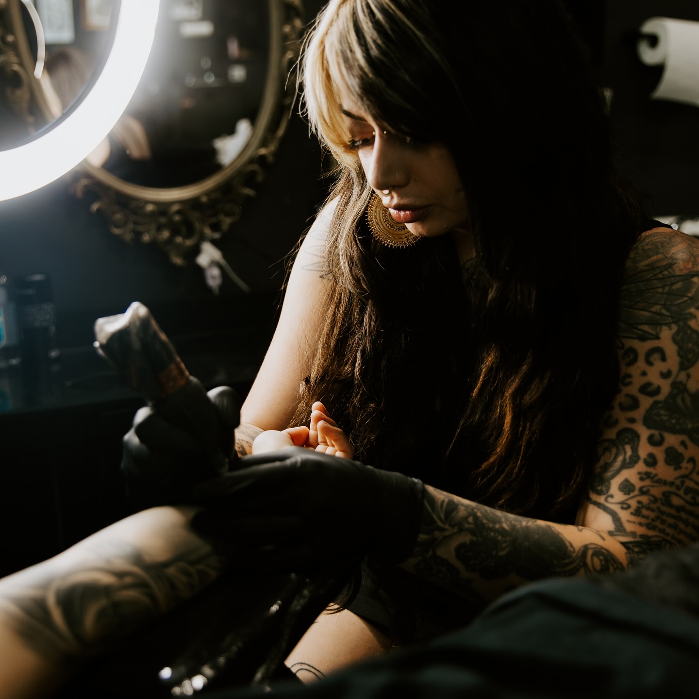 Tattoo by @eyepokes — black_and_grey