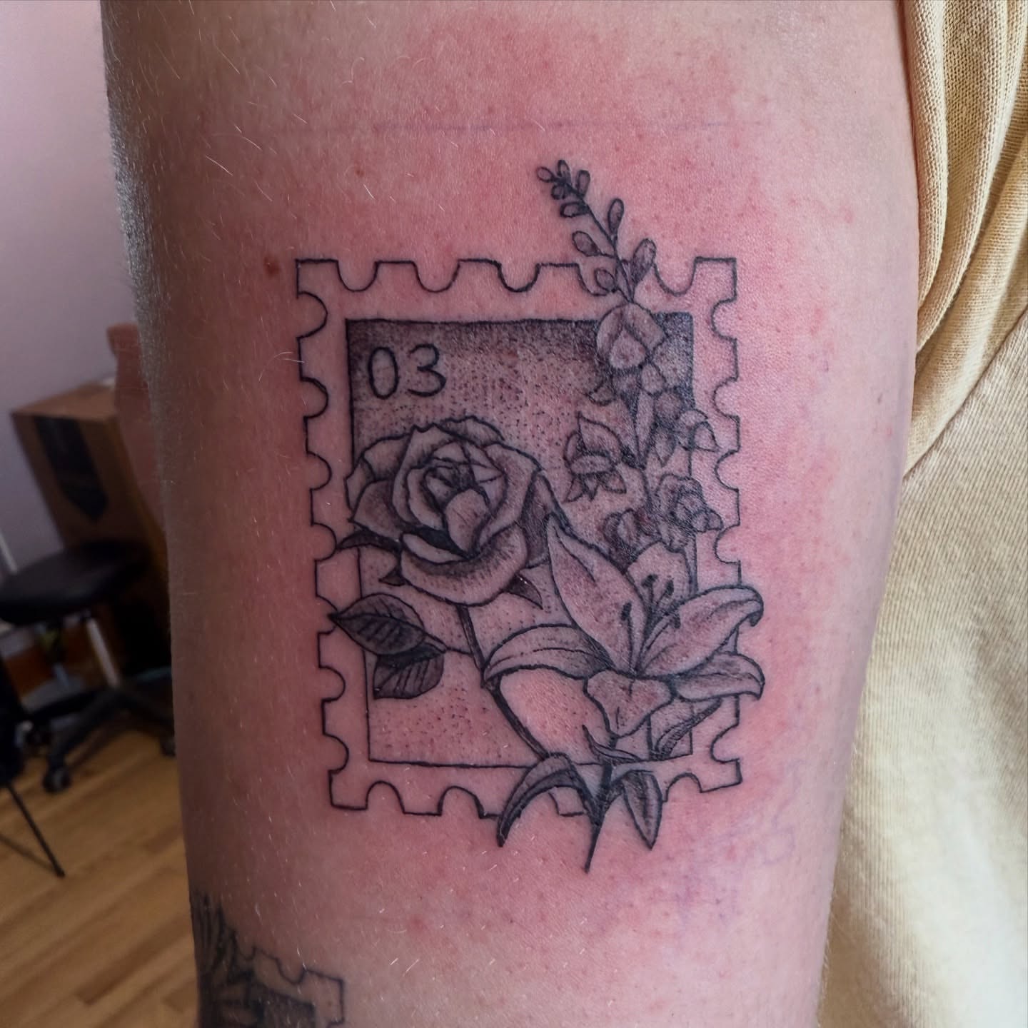 Tattoo by @kendraedgellart — black_and_grey