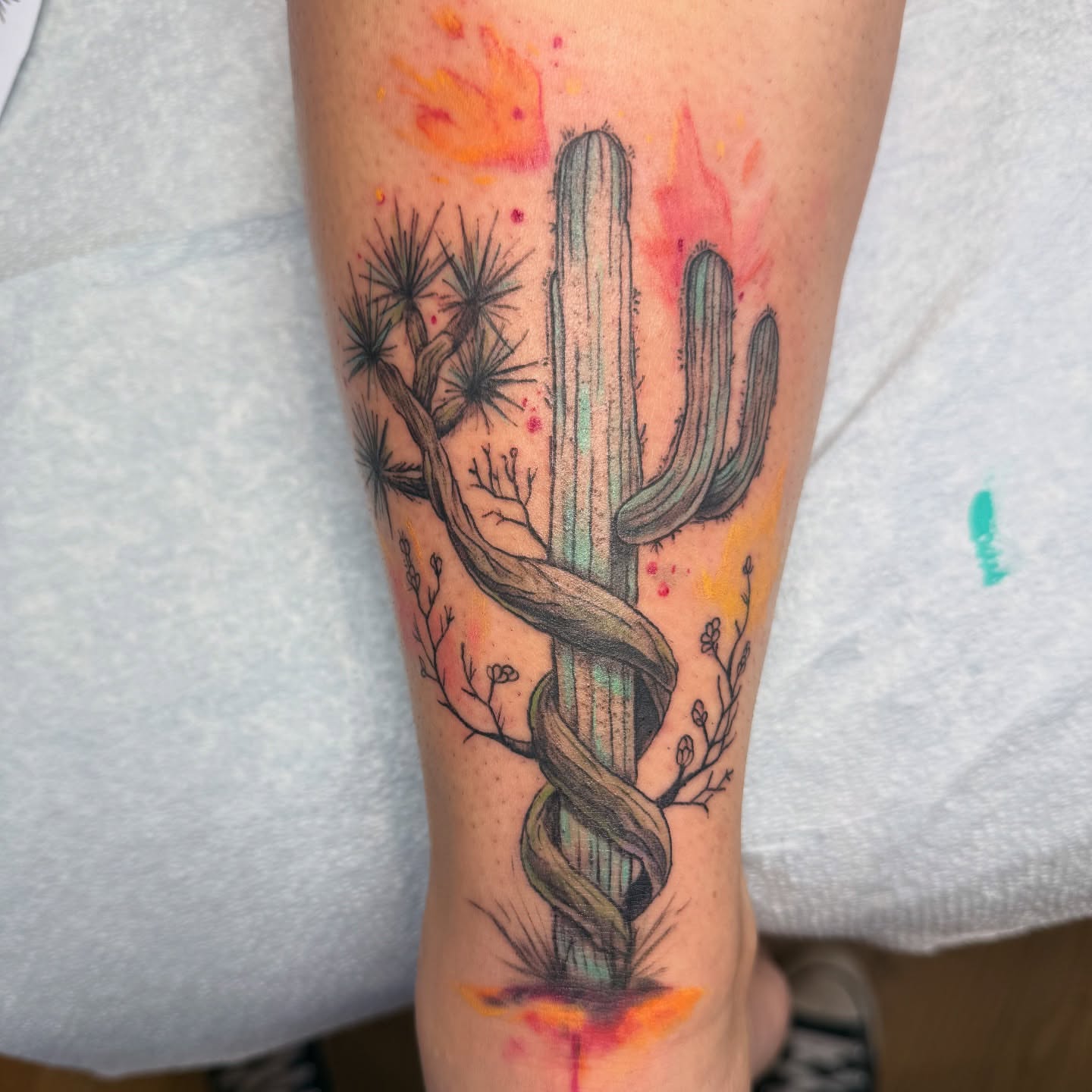 Tattoo by @kendraedgellart — watercolor, realism