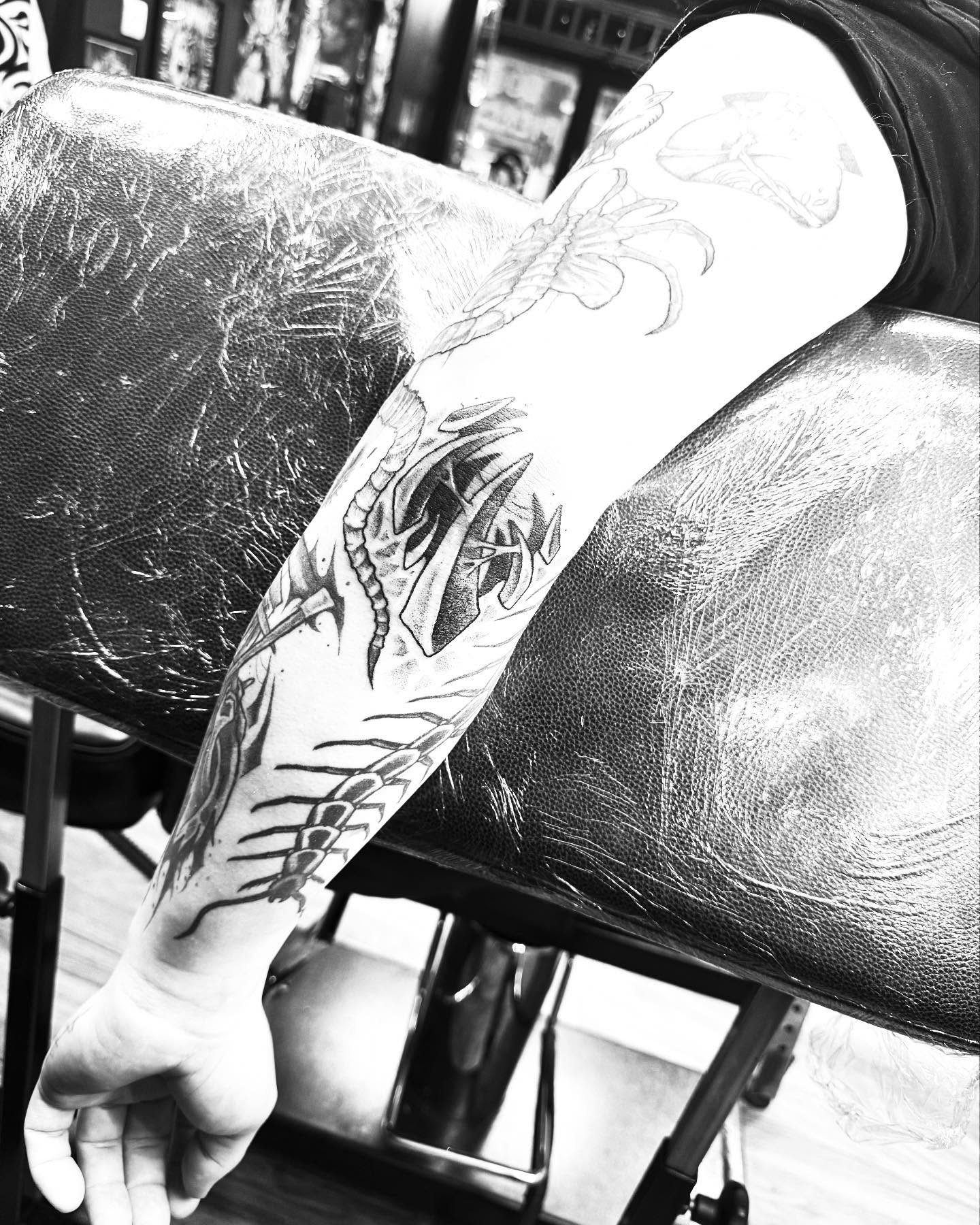 Tattoo by @bennwho_tattoo — black_and_grey, realism