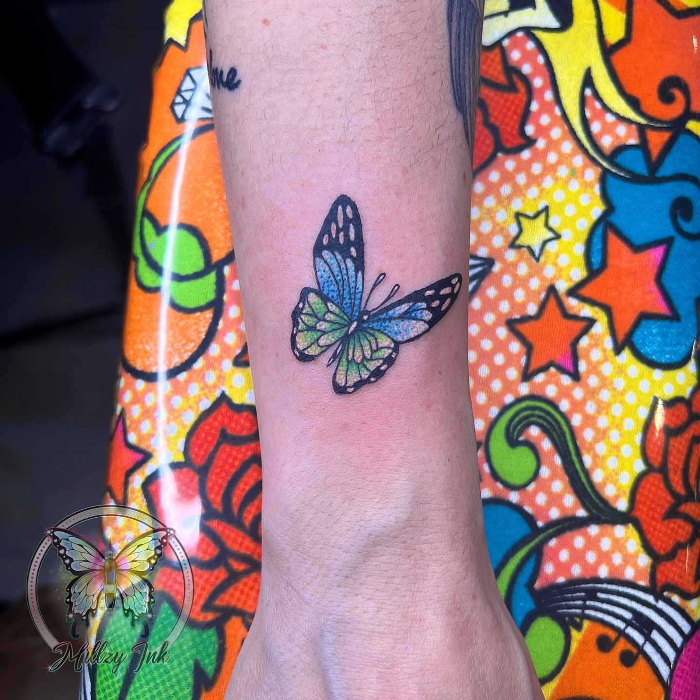 Tattoo by @millzyink — dotwork