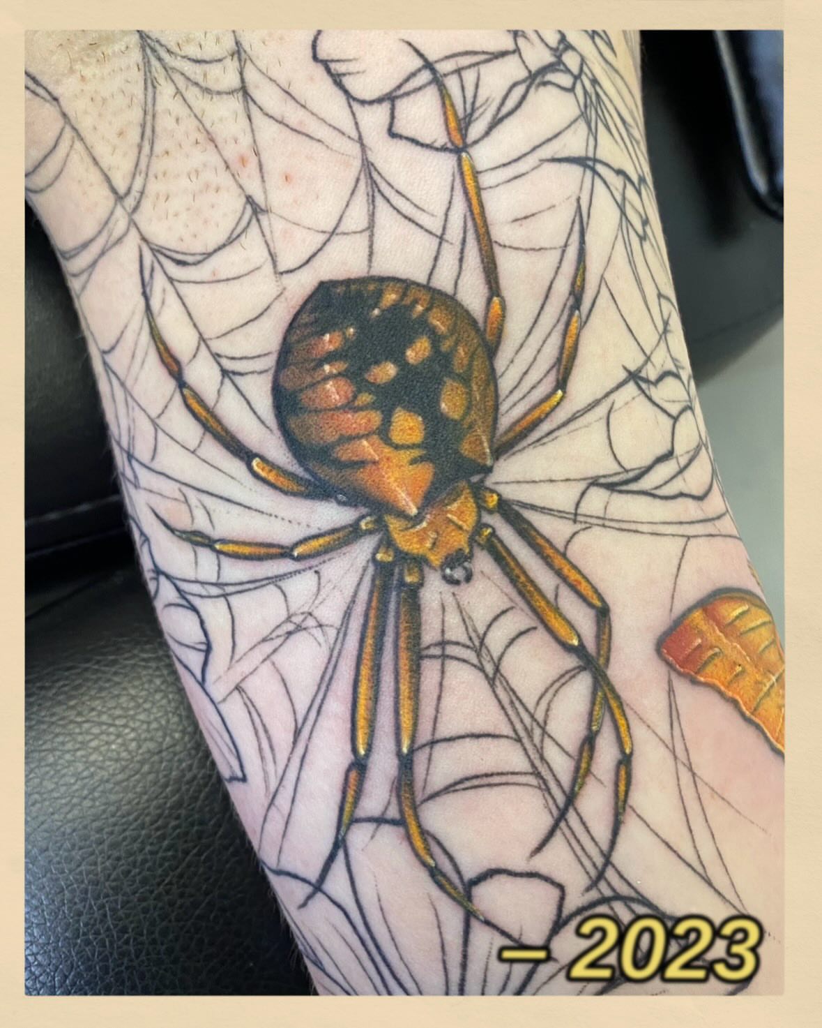 Spider realism tattoo on the forearm by ..✨ K I R S T y y O R K ✨..