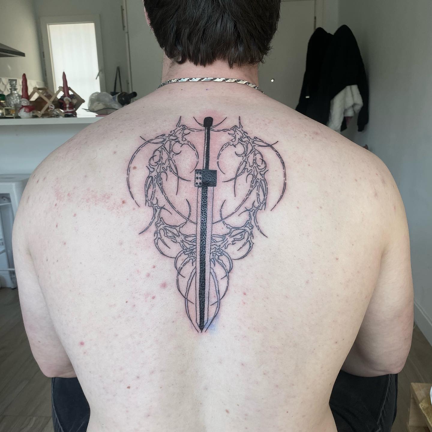 Tattoo by @sangresuciia — black_and_grey