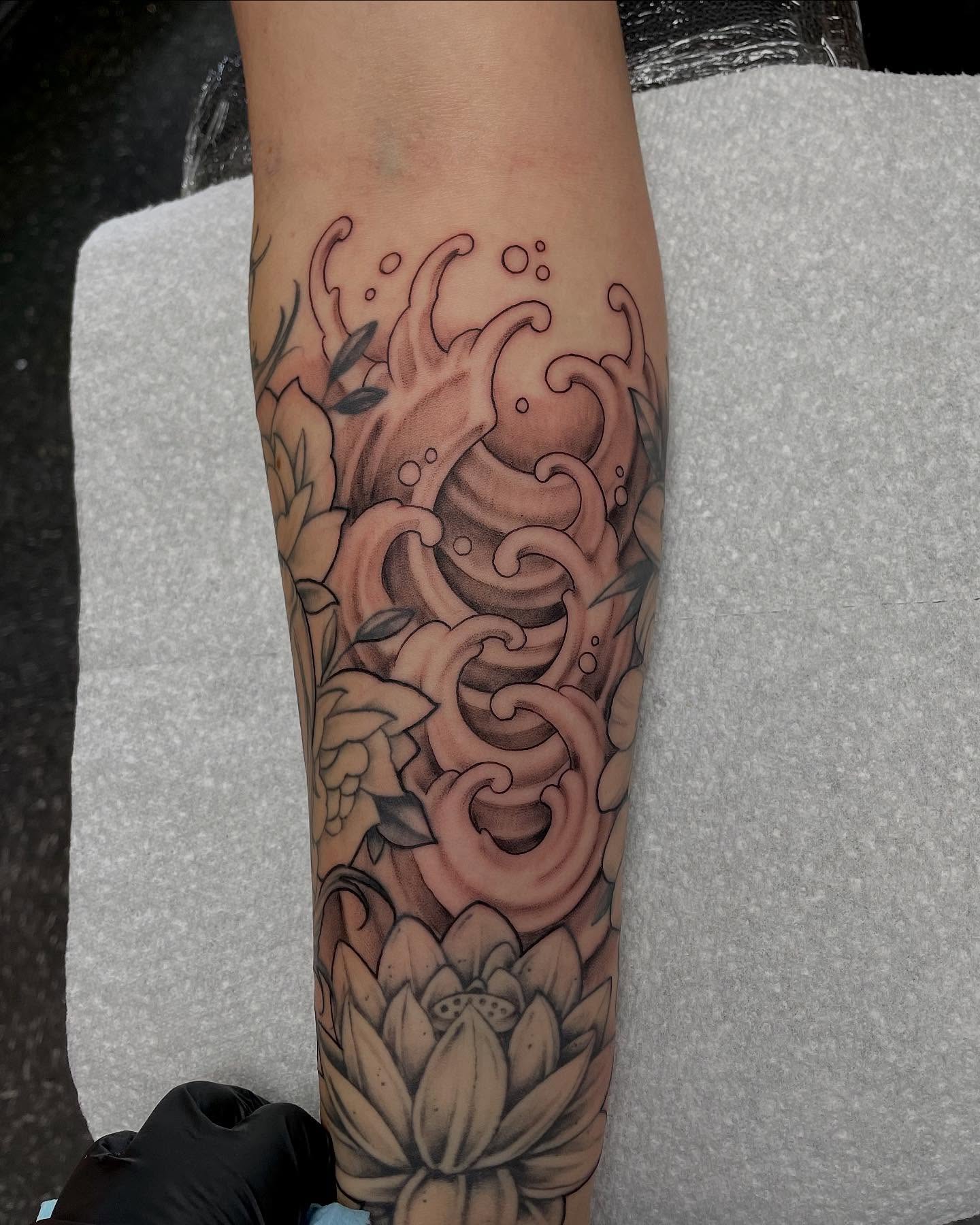 Tattoo by @mharristattoos — black_and_grey