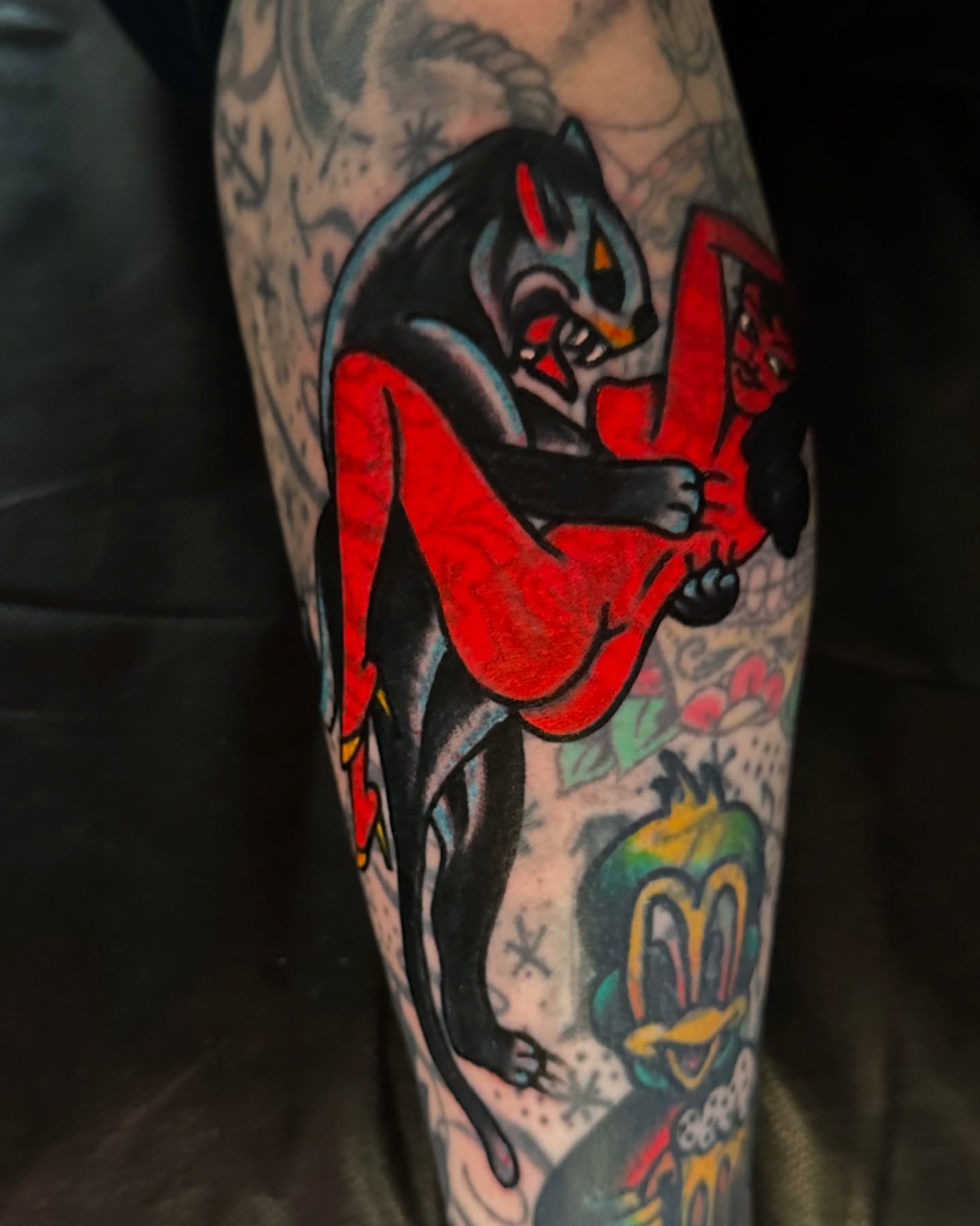 Tattoo by @phillipleslie666 — american_traditional, dotwork