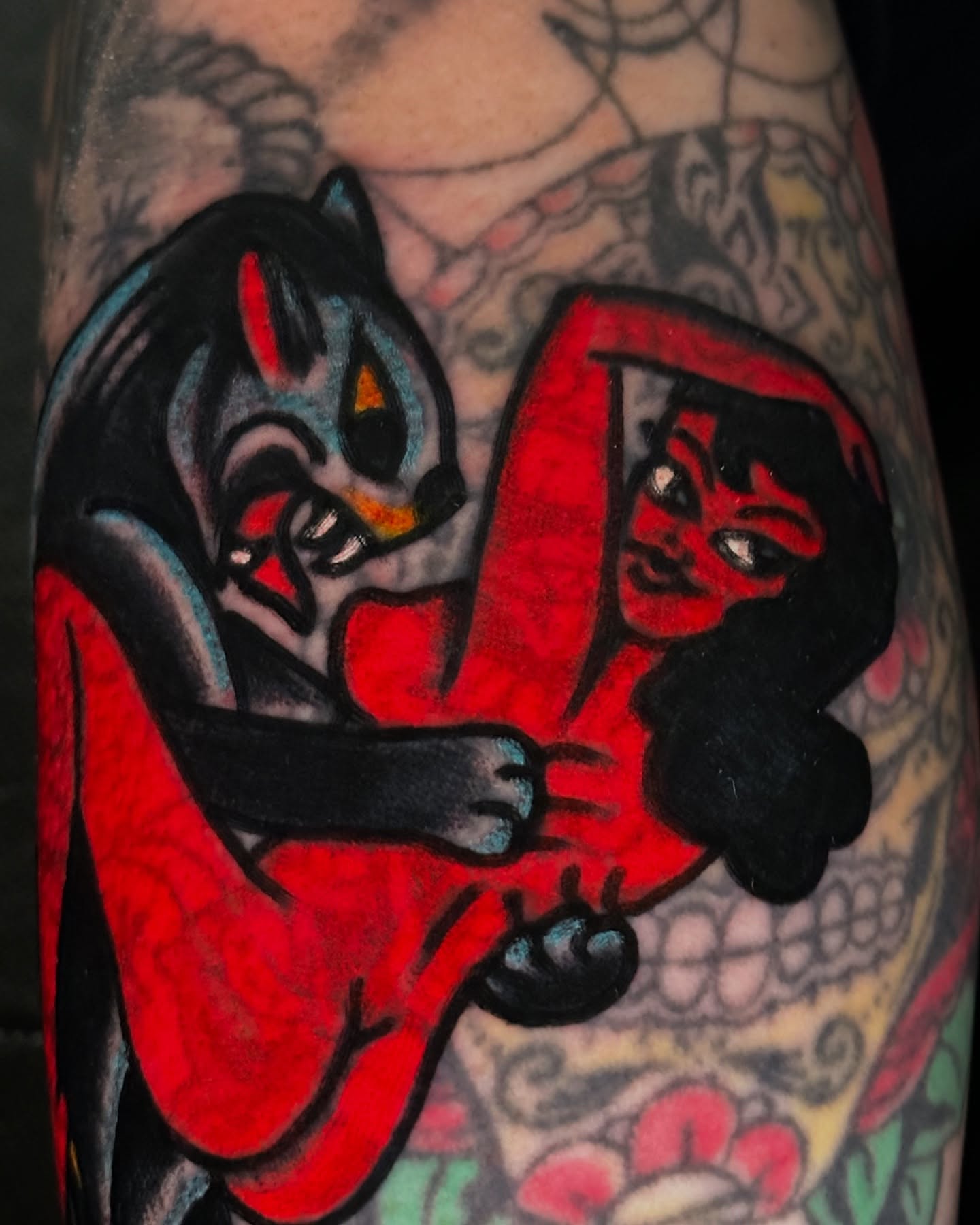 Tattoo by @phillipleslie666 — american_traditional, dark_realism