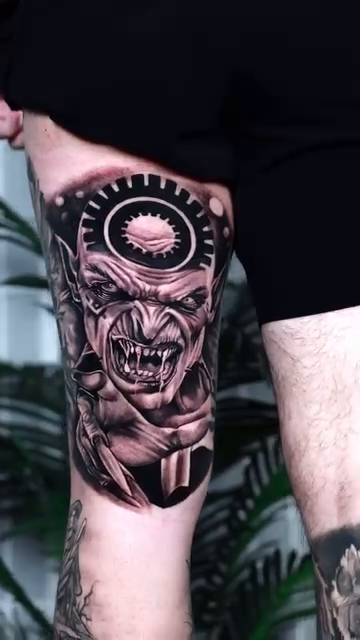 Tattoo by @tonyfranktattoos — dark_realism, black_and_grey