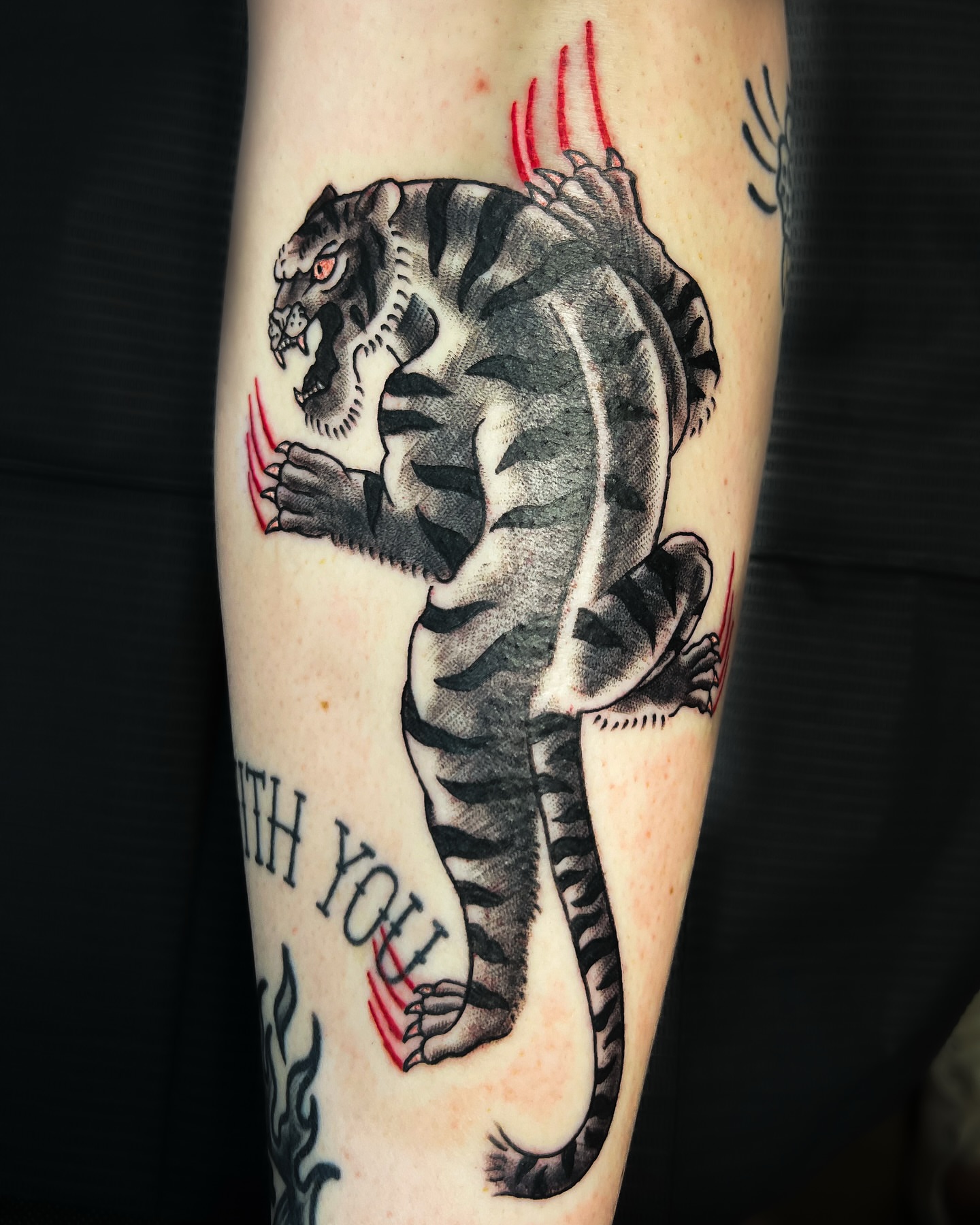 Tattoo by @tofudoestattoos — black_and_grey