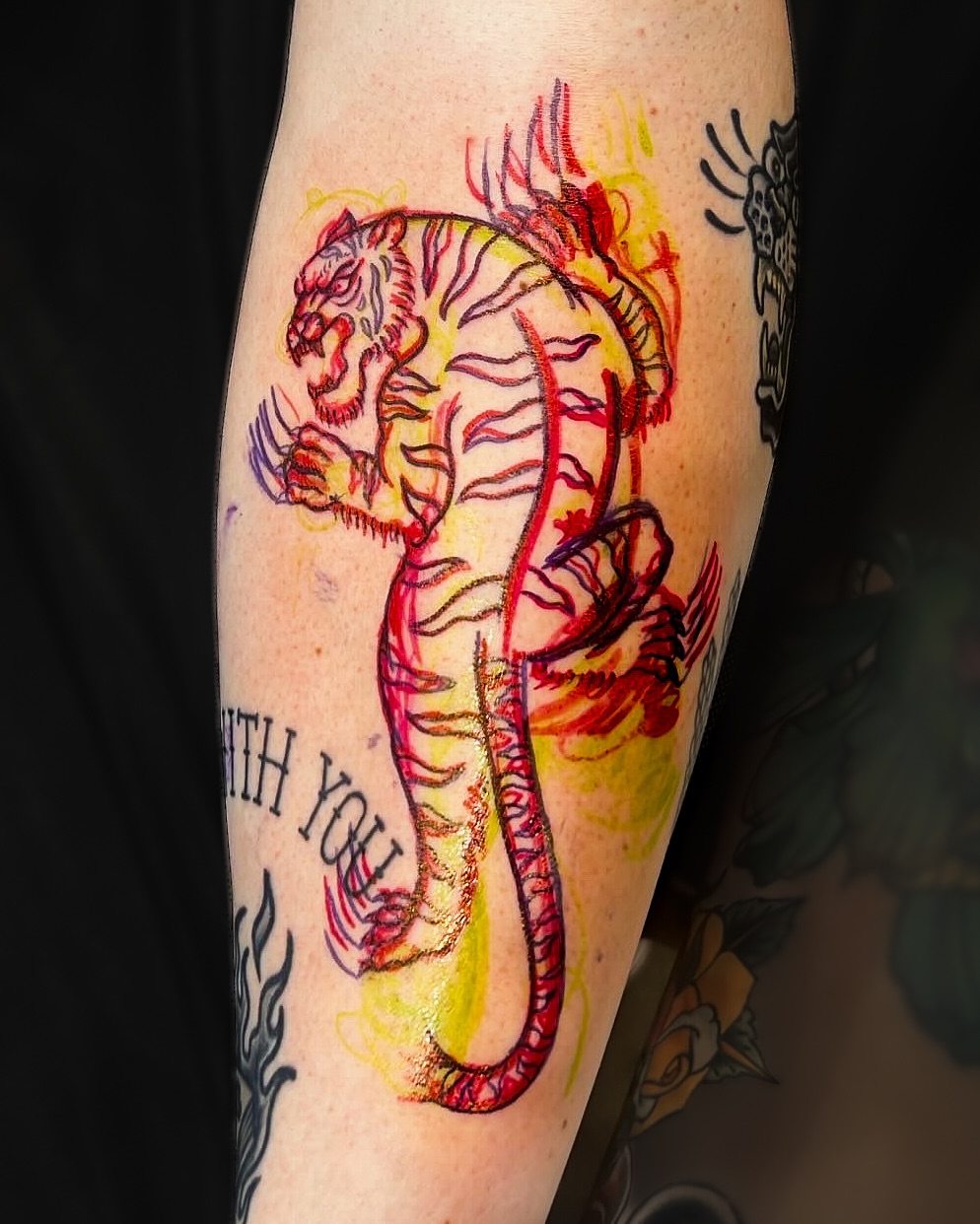 Tattoo by @tofudoestattoos — watercolor