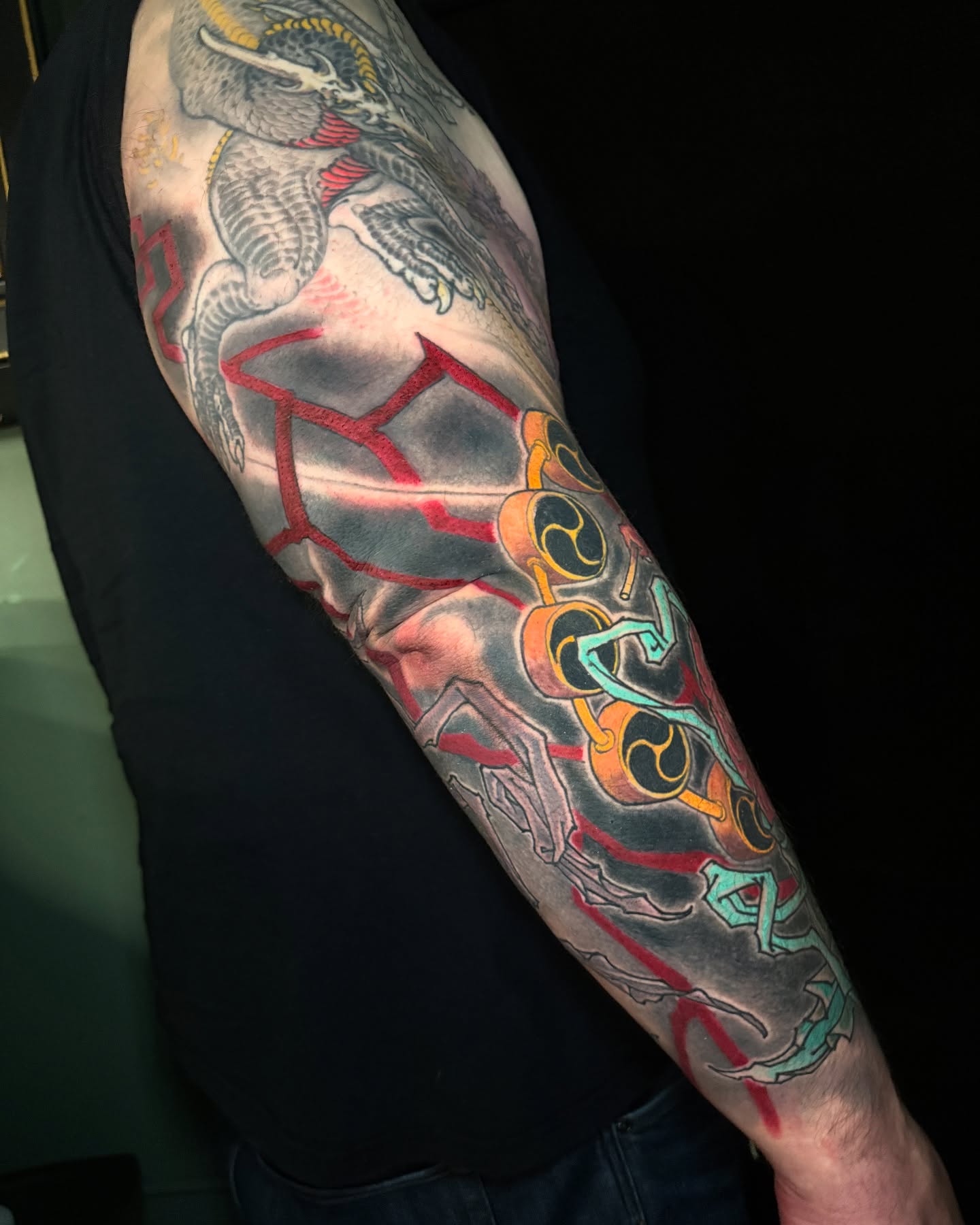 Tattoo by @jesse_c_roberts — american_traditional, dotwork