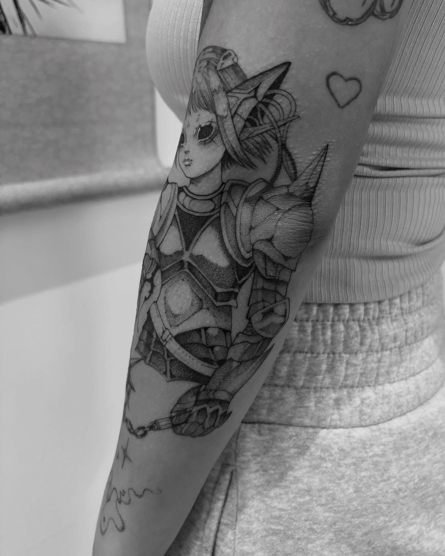 Tattoo by @blightttattoo — black_and_grey, realism