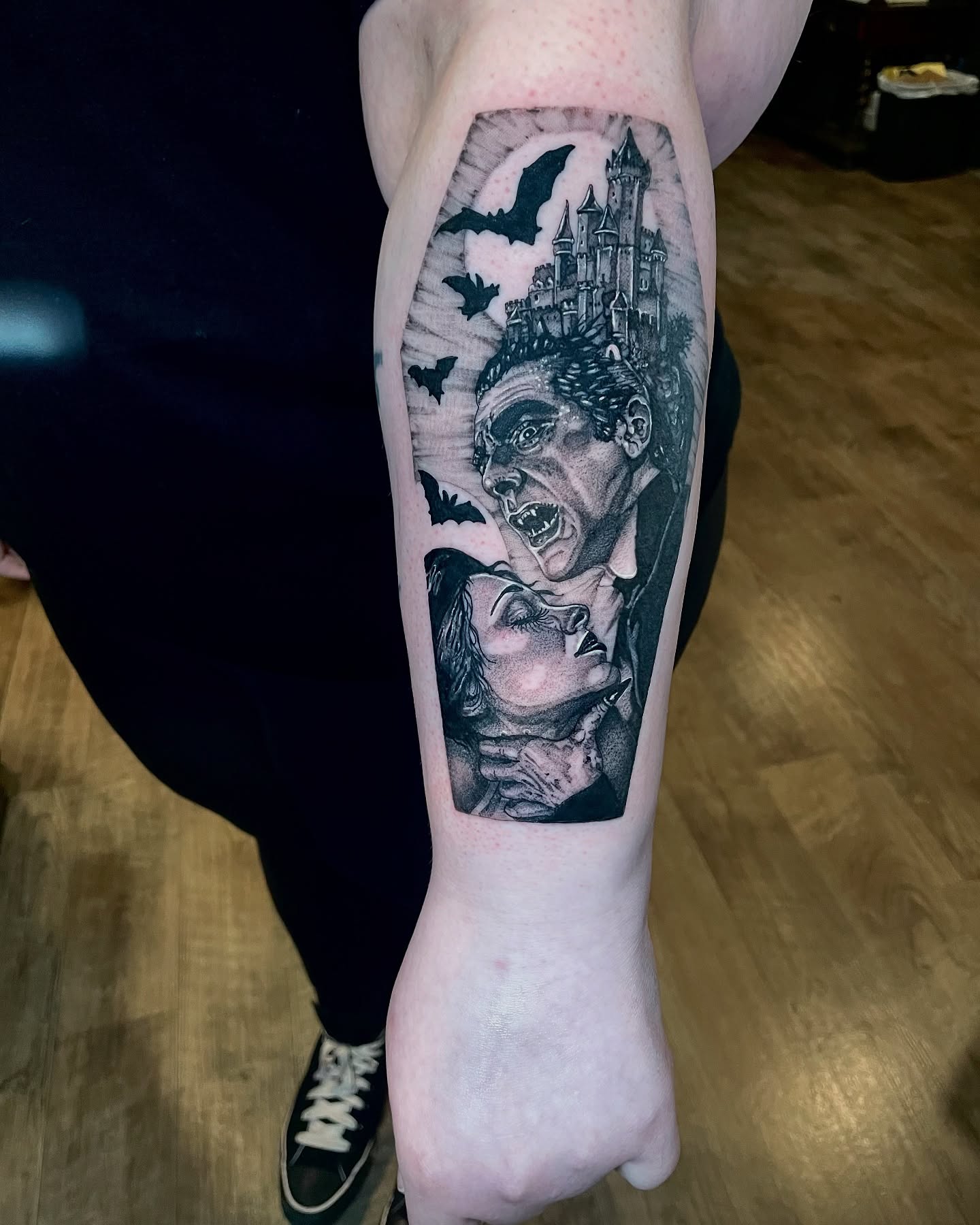 Tattoo by @db_atlas — black_and_grey, realism