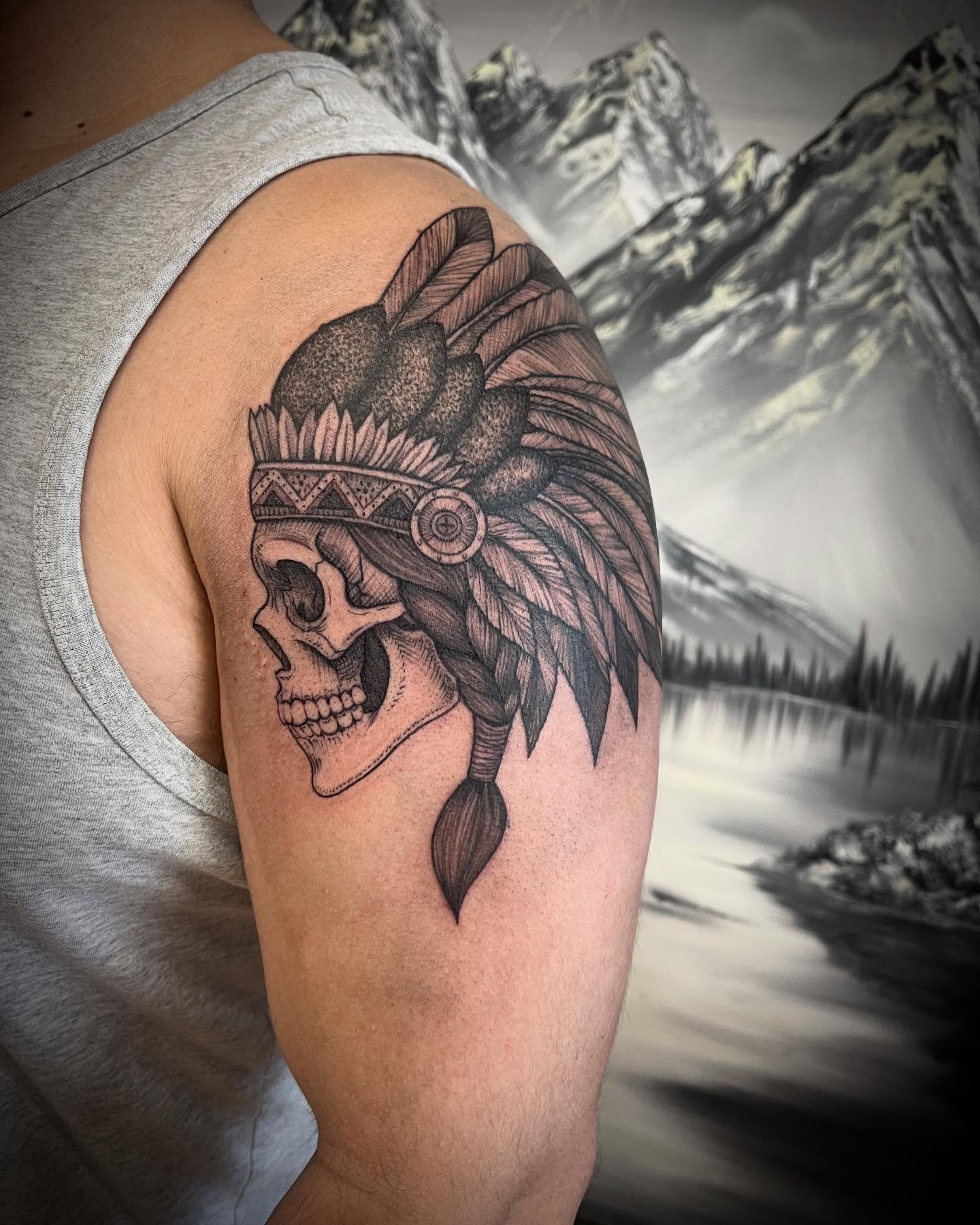 Tattoo by @jazzyhandswpg — black_and_grey, realism
