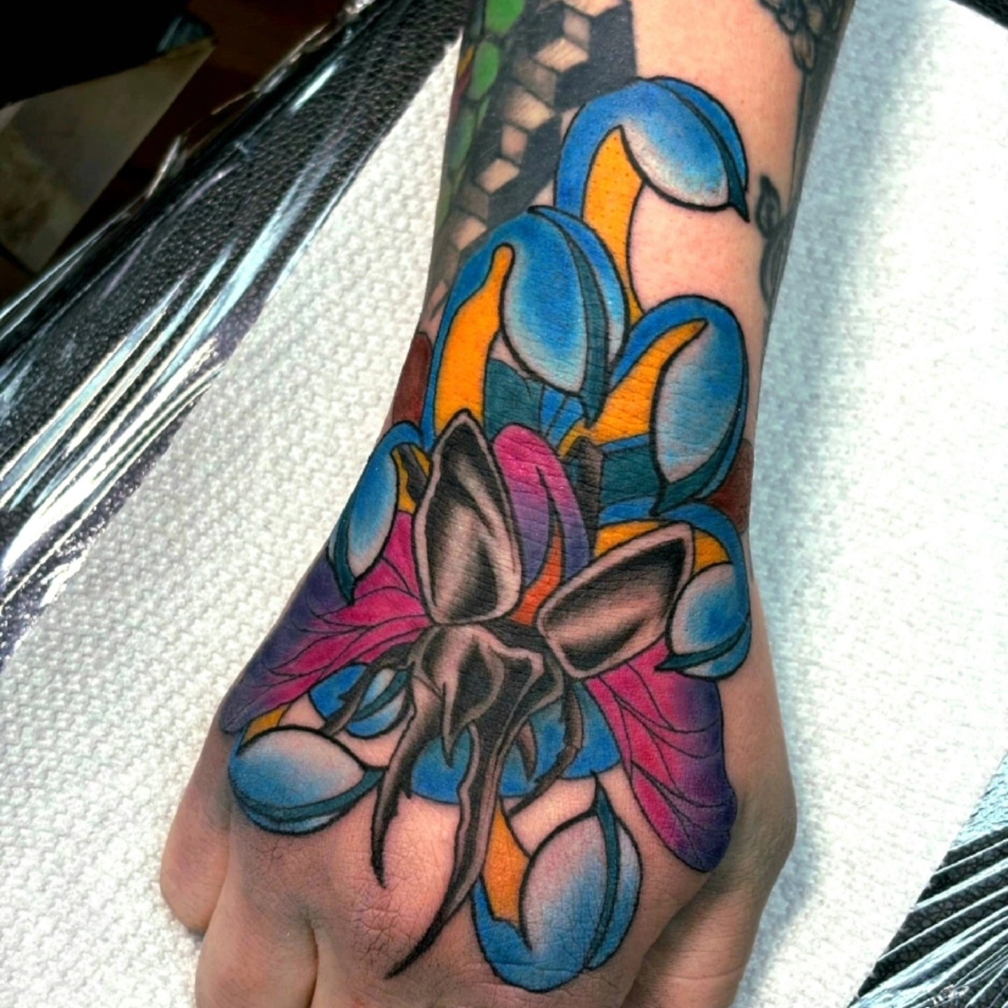 Tattoo by @chet_tattoos — new_school, geometric