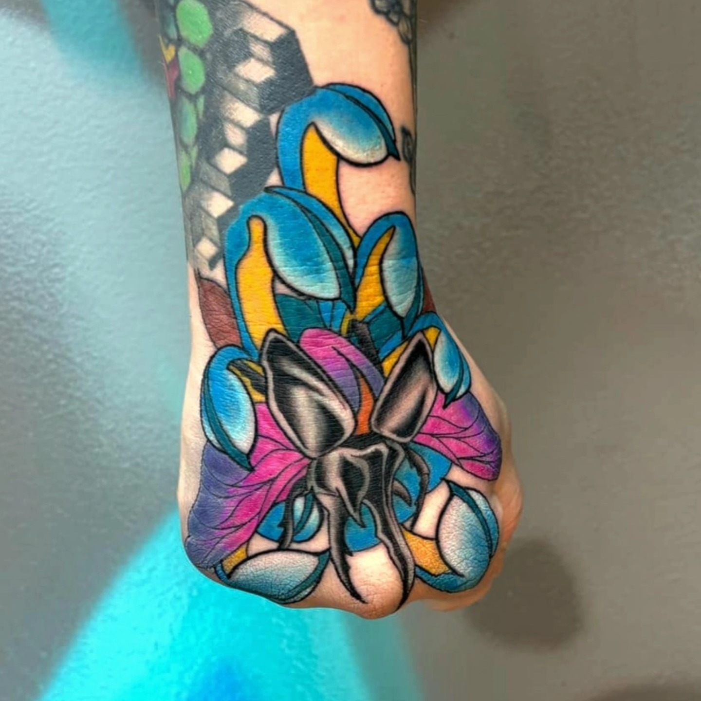 Tattoo by @chet_tattoos — new_school, geometric