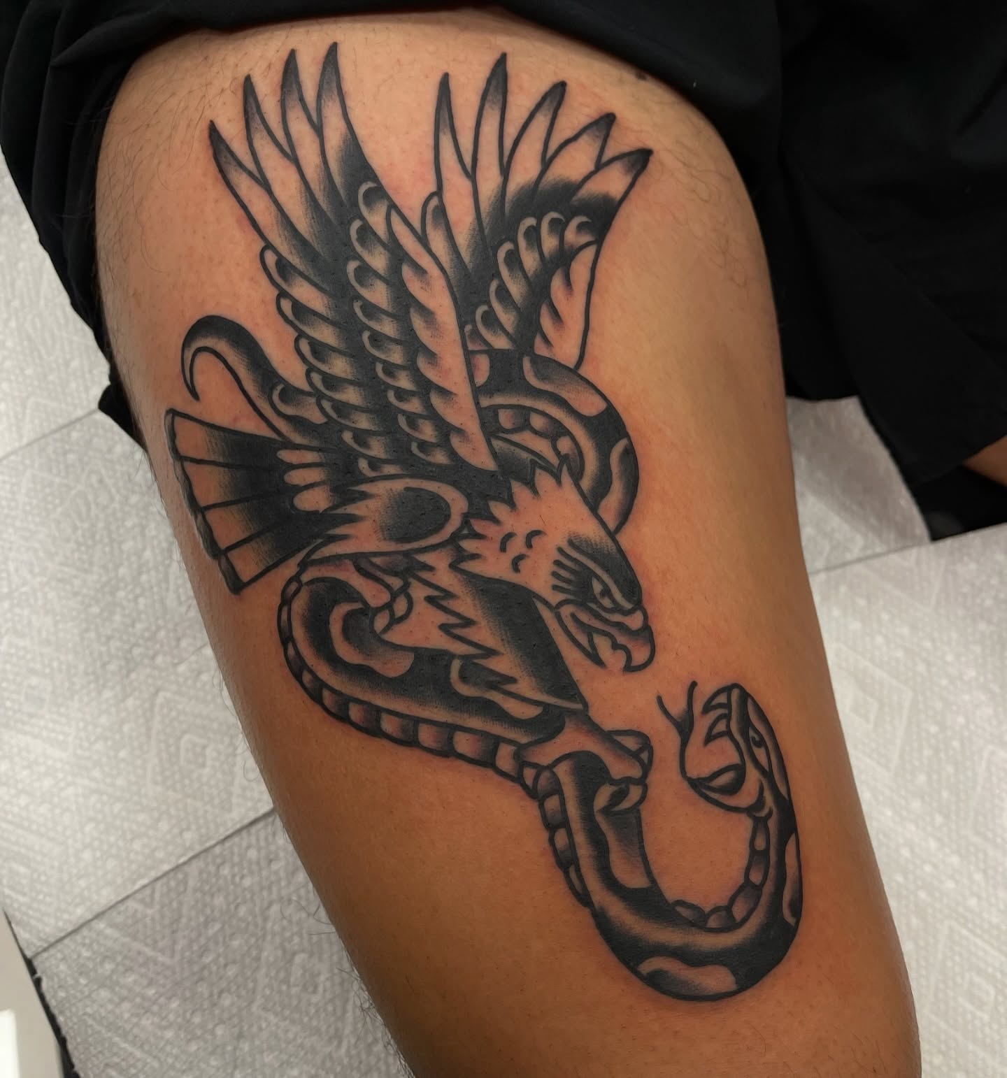 Tattoo by @alvatattoo_ — american_traditional, black_and_grey