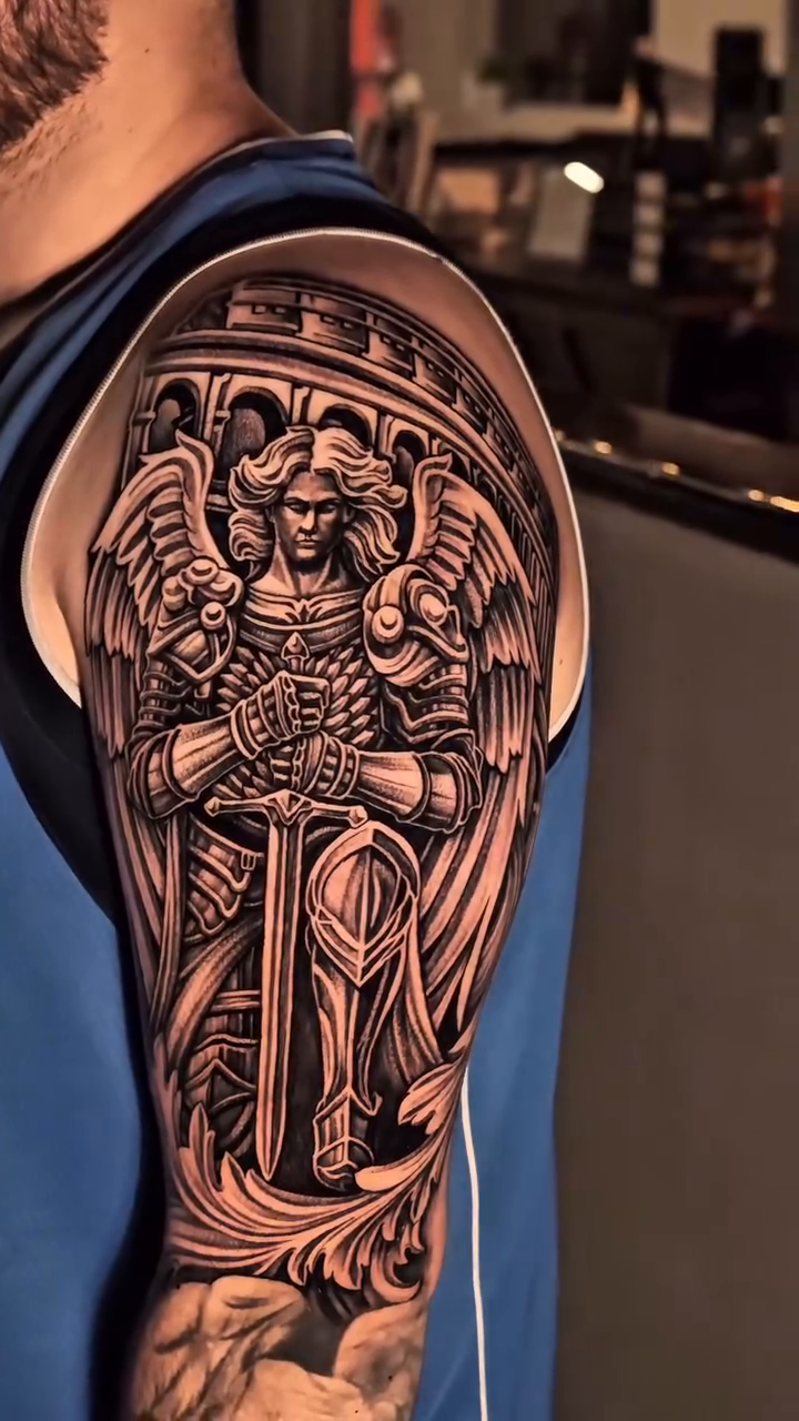 Tattoo by @jackitsforever — realism, black_and_grey