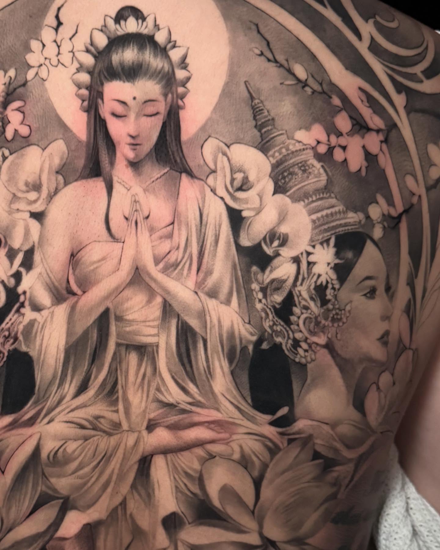 Tattoo by @senatattoos — realism, dotwork
