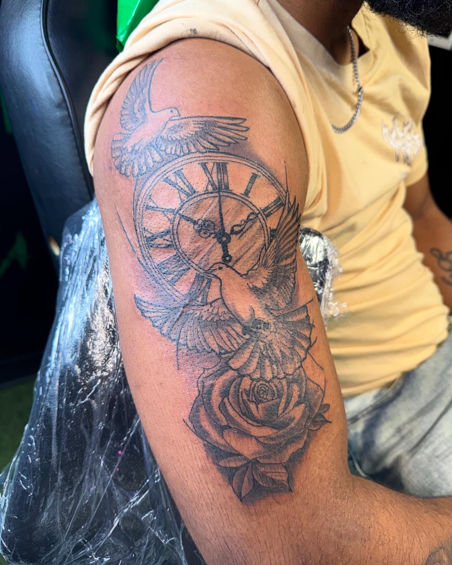 Tattoo by @tattooedbybacon — black_and_grey, realism