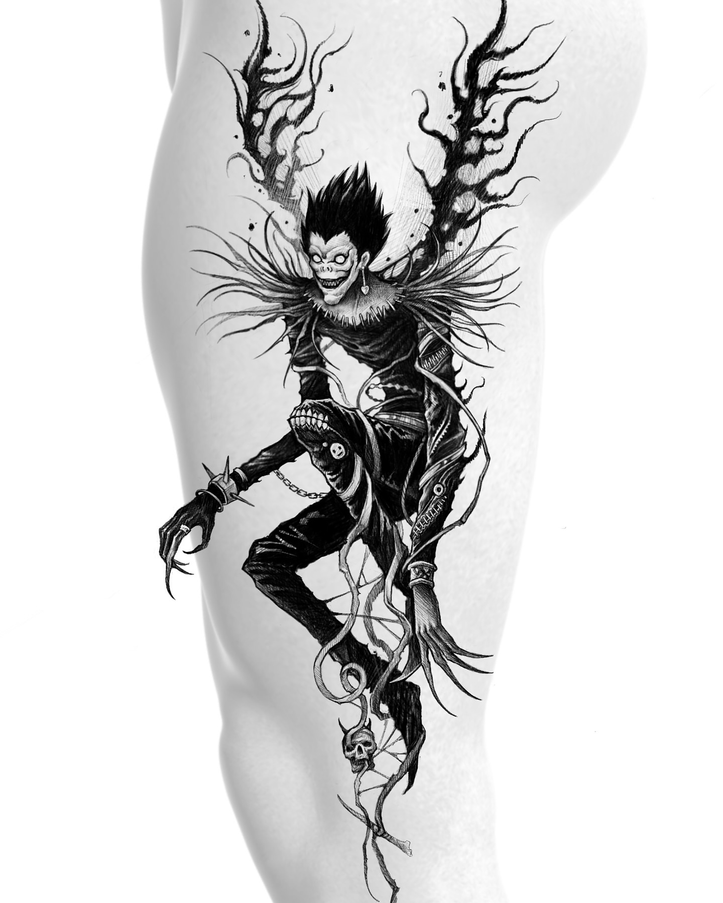 Tattoo by @47volt — dark_realism