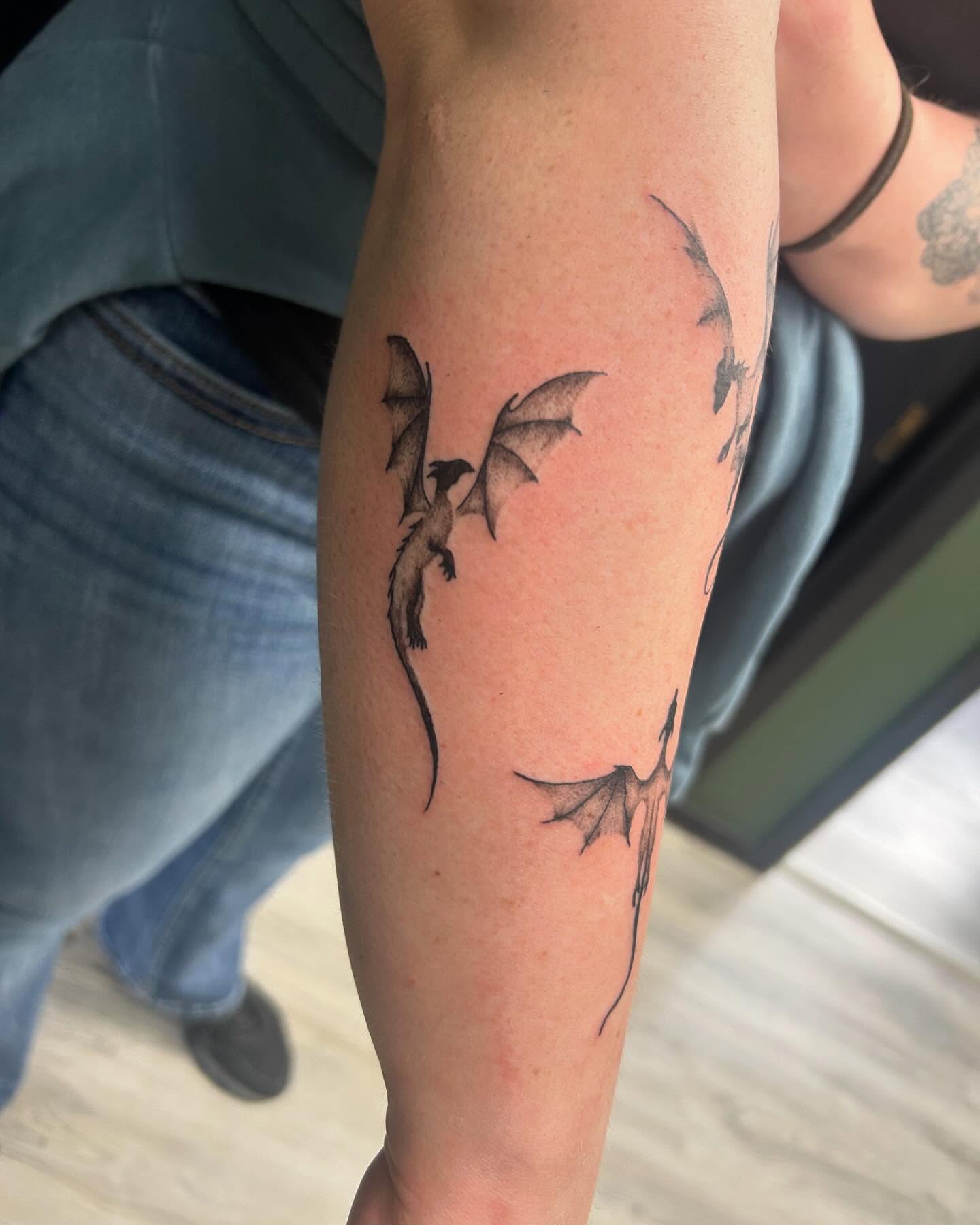 Tattoo by @emmysartemporium — black_and_grey