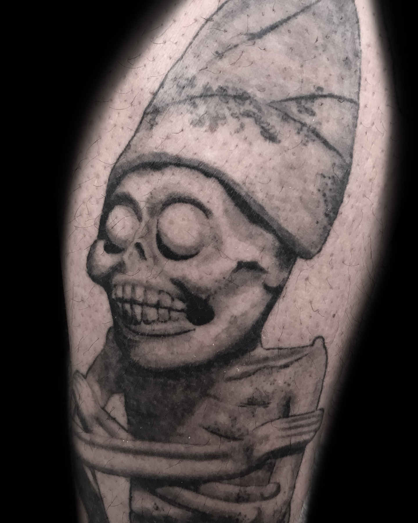 Tattoo by @talia_tattoo_ — black_and_grey