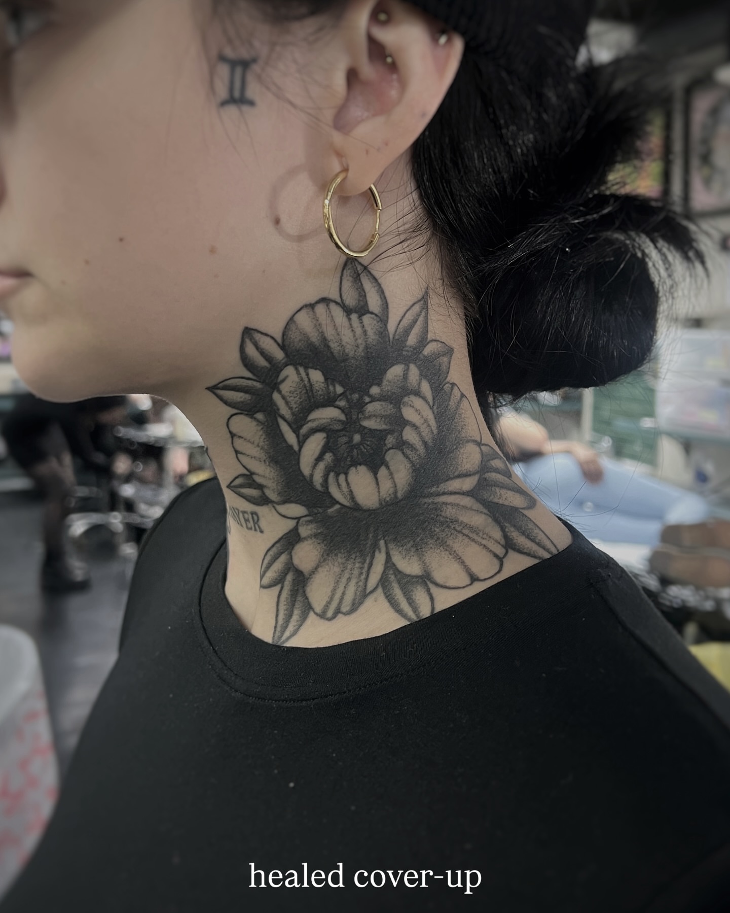 Tattoo by @rebecca_febo — black_and_grey